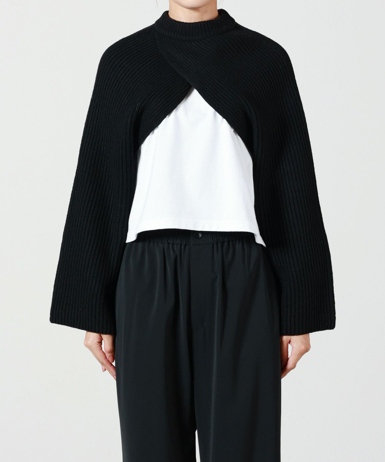 HYKE(ハイク)】 RIBBED KNIT WOOL SHRUG｜PARIGOT ONLINE（パリゴ