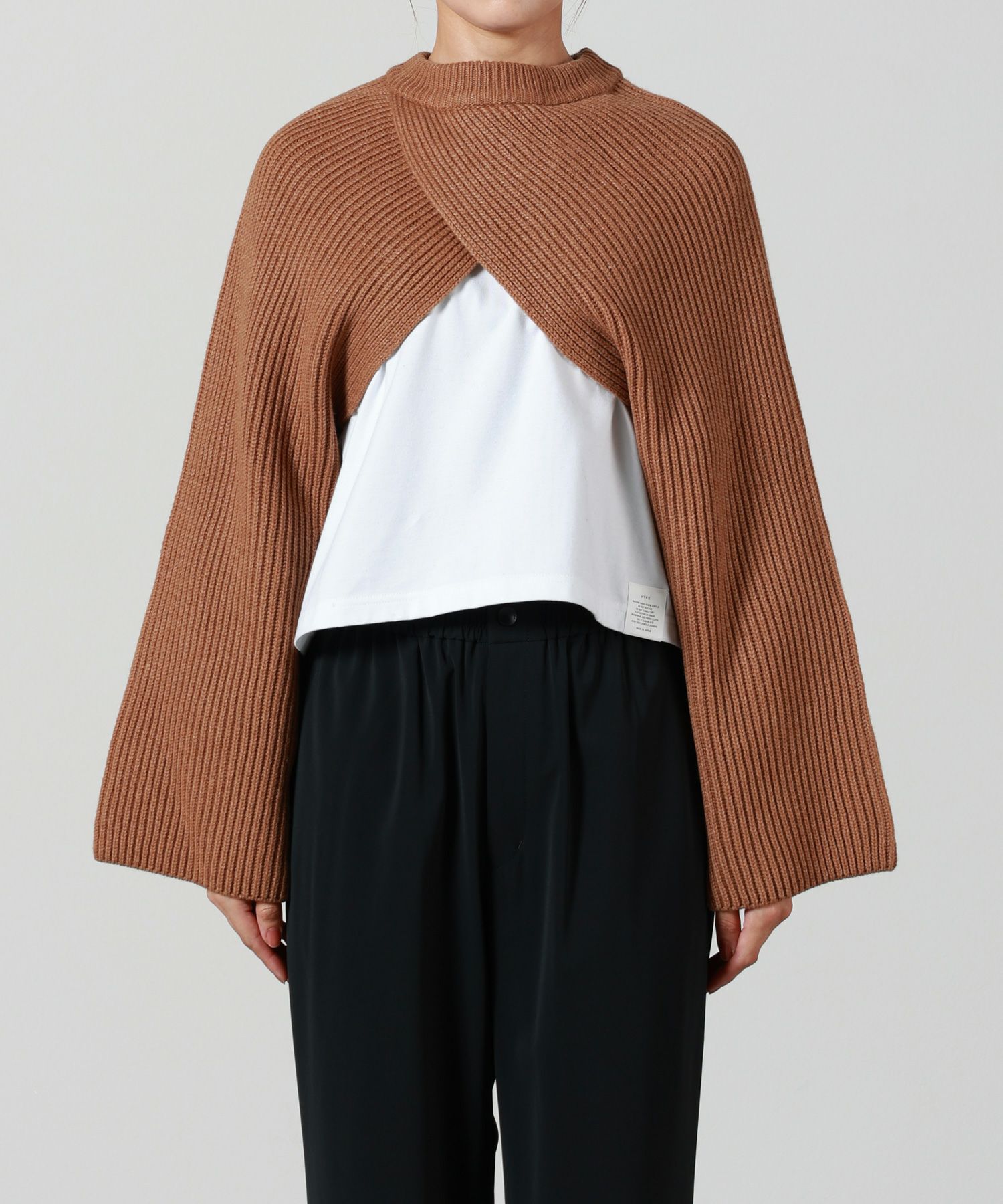 HYKE(ハイク)】 RIBBED KNIT WOOL SHRUG｜PARIGOT ONLINE（パリゴ