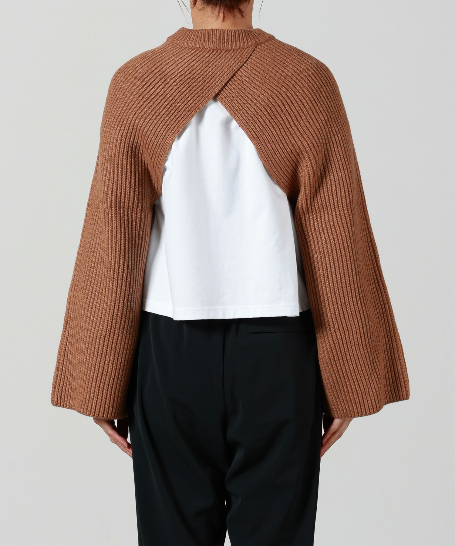 美品◯HYKE RIBBED KNIT WOOL SHRUG HYKE(ハイク)】 RIBBED KNIT WOOL SHRUG｜PARIGOT ONLINE（パリゴ