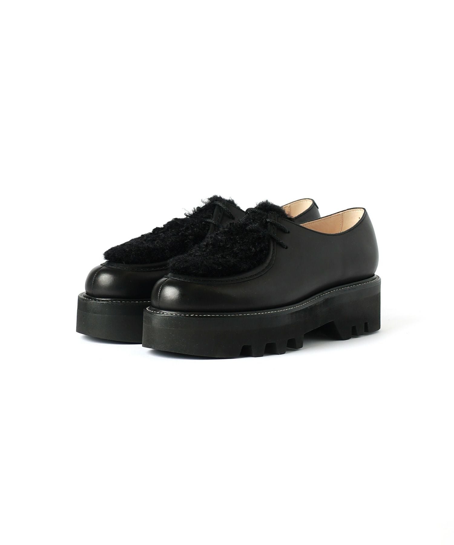 HYKE(ハイク)】 TIROLEAN SHOES WITH FAUX SHEARLING｜PARIGOT ONLINE