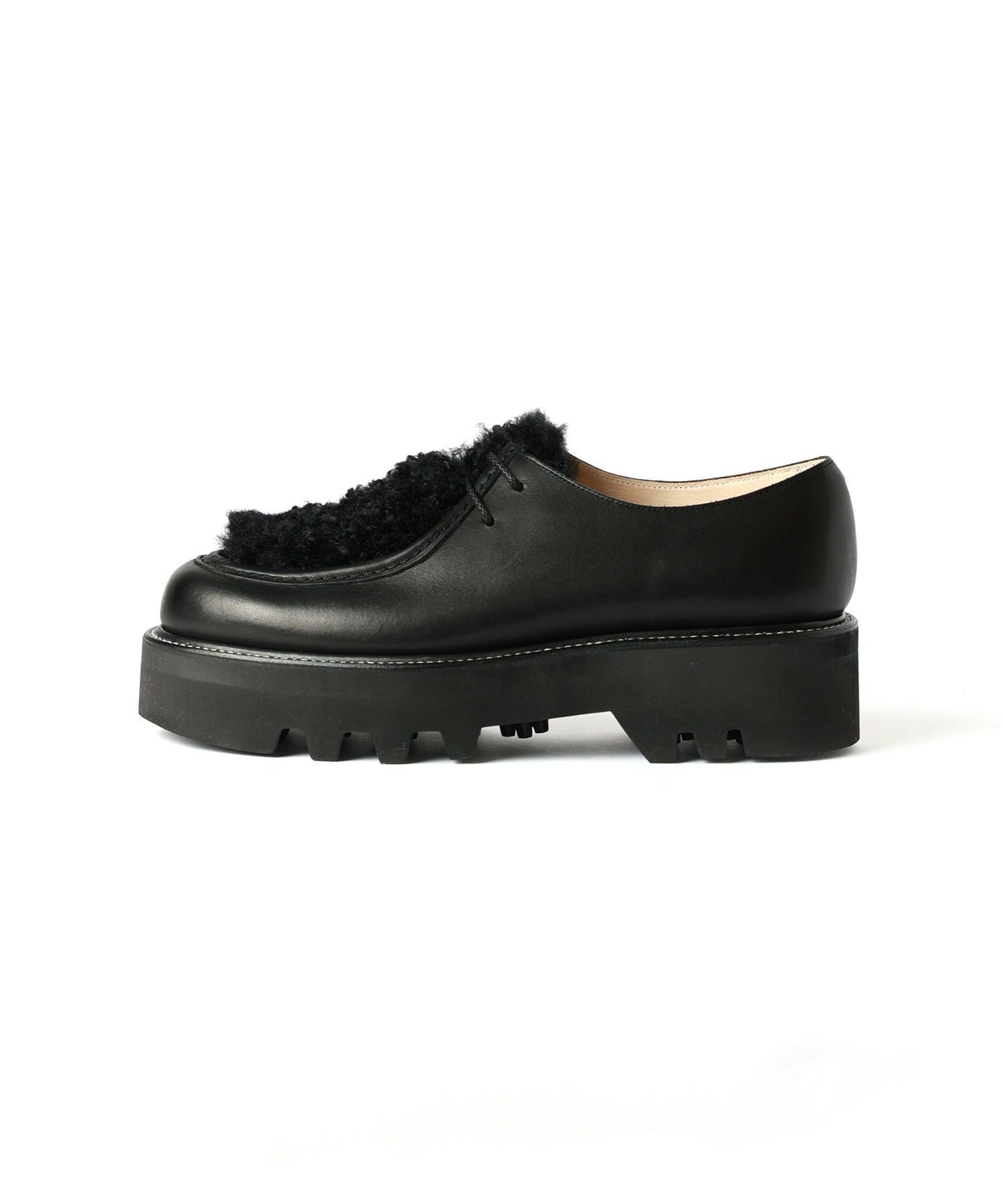 HYKE(ハイク)】 TIROLEAN SHOES WITH FAUX SHEARLING｜PARIGOT ONLINE
