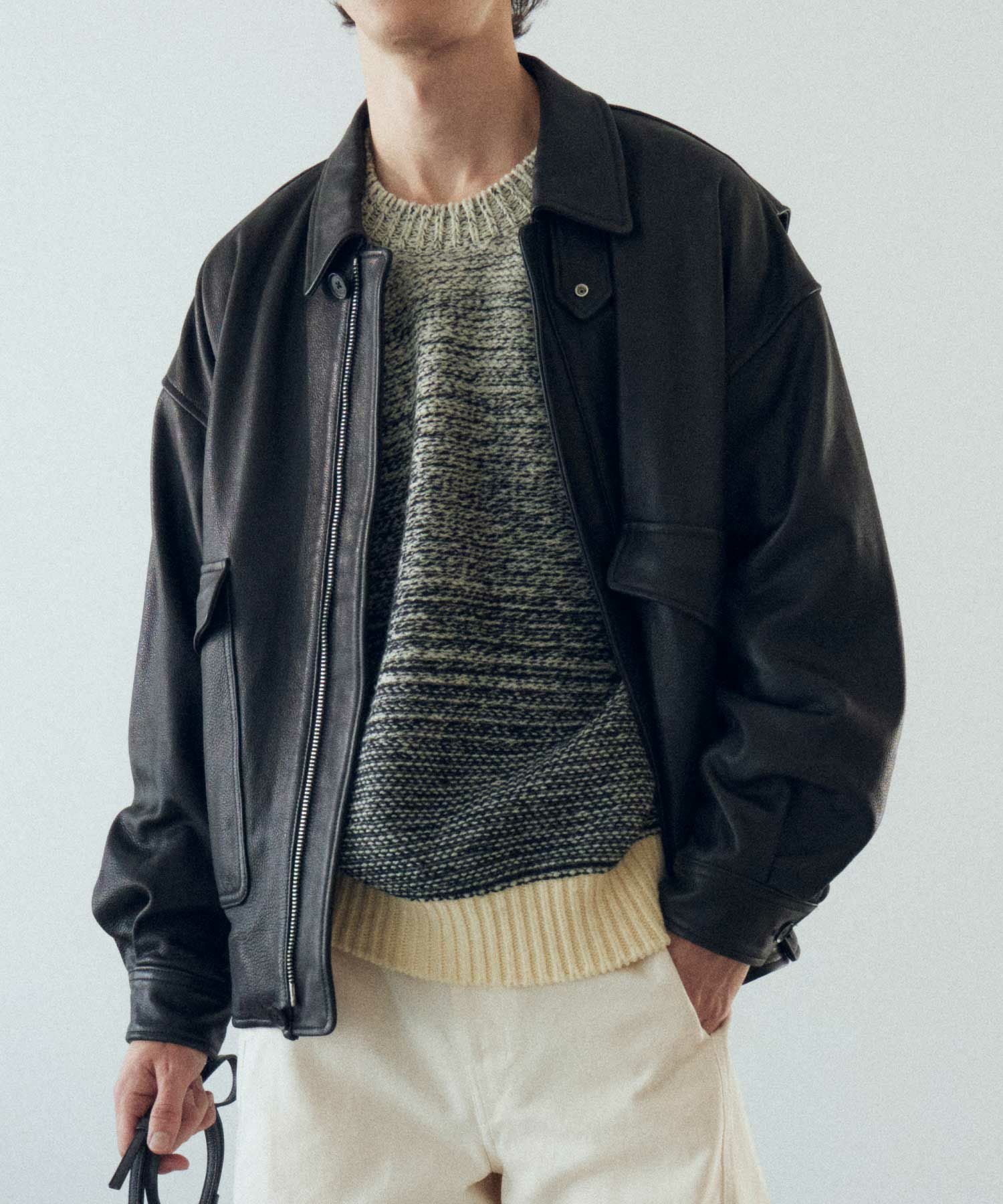 YOKE(ヨーク)】 COW LEATHER FLIGHT JACKET｜PARIGOT ONLINE（パリゴ