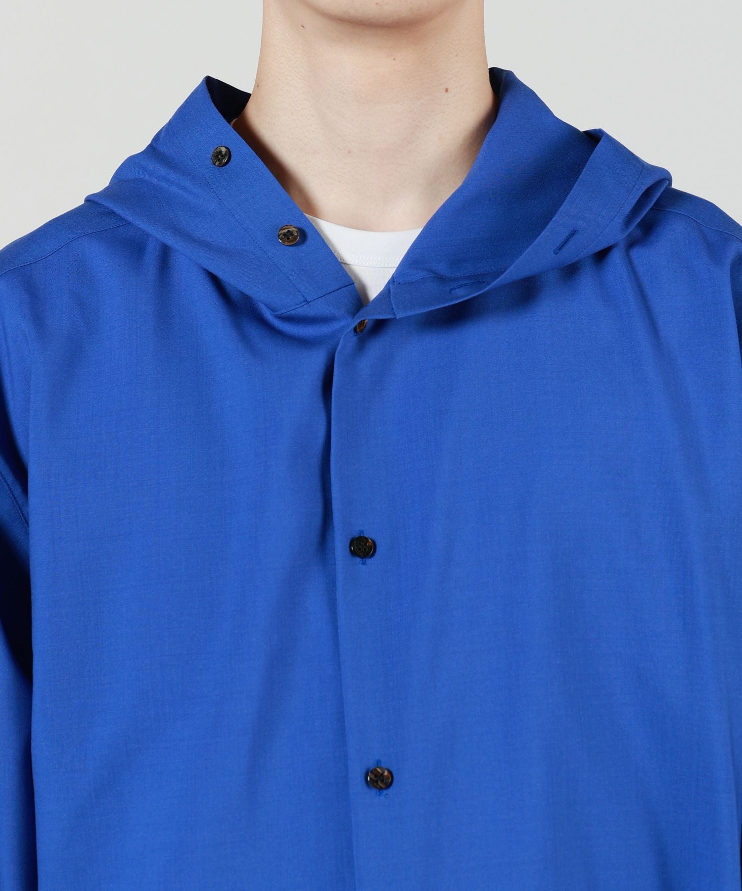 OVERCOAT(オーバーコート)】 HOODED WOOL SHIRT｜PARIGOT ONLINE