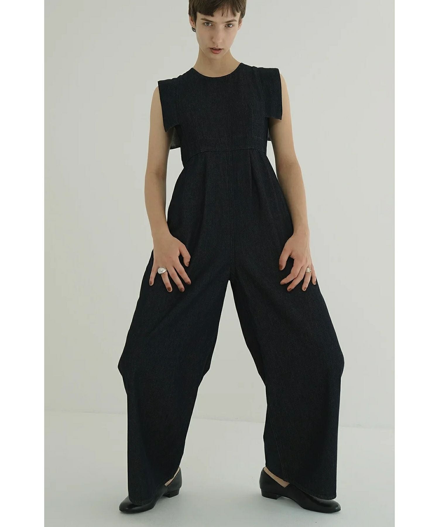 CLANE(クラネ)】 SQUARE SLEEVE DENIM ALL IN ONE｜PARIGOT ONLINE