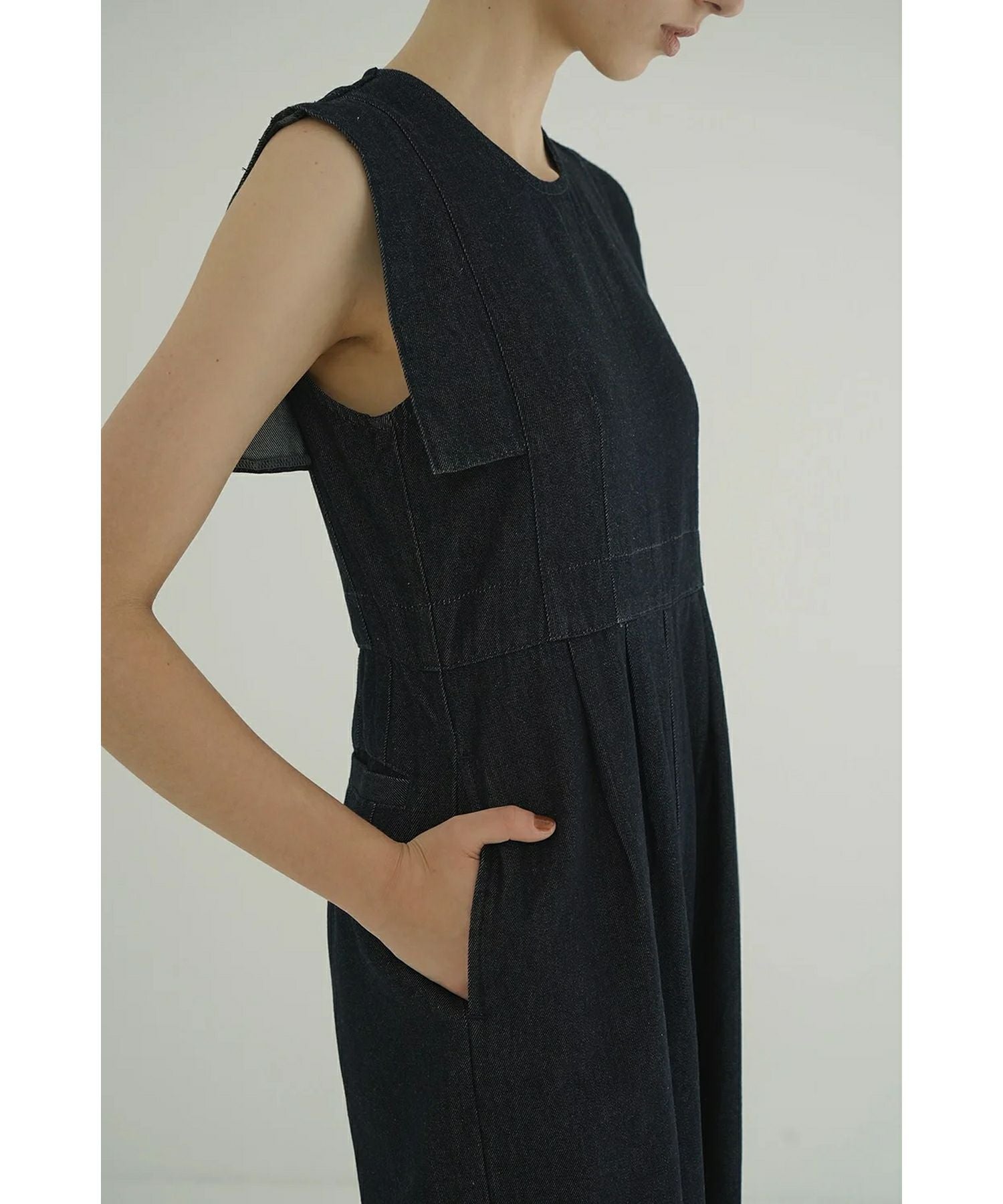 CLANE(クラネ)】 SQUARE SLEEVE DENIM ALL IN ONE｜PARIGOT ONLINE