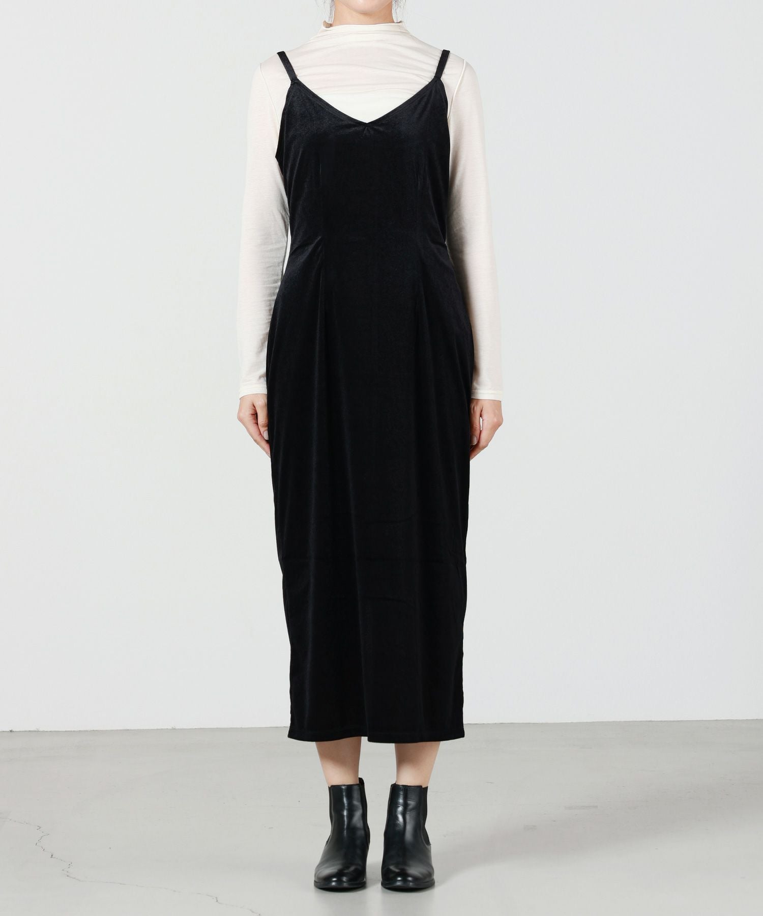 PHEENY(フィーニー)】 SHEER VELOUR CAMISOLE DRESS｜PARIGOT ONLINE