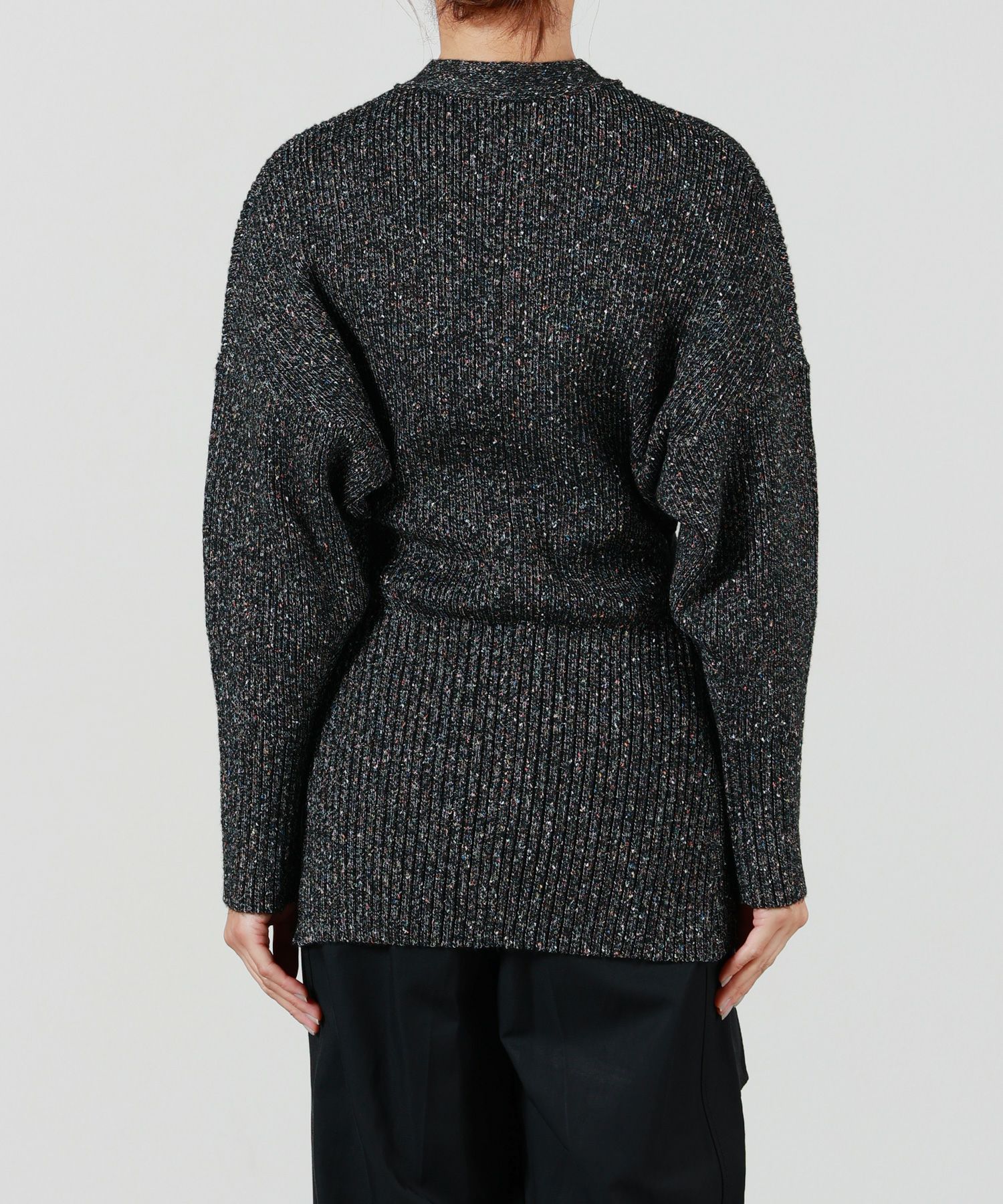 AKIRANAKA(アキラナカ)】 Greer melange knit cardigan｜PARIGOT
