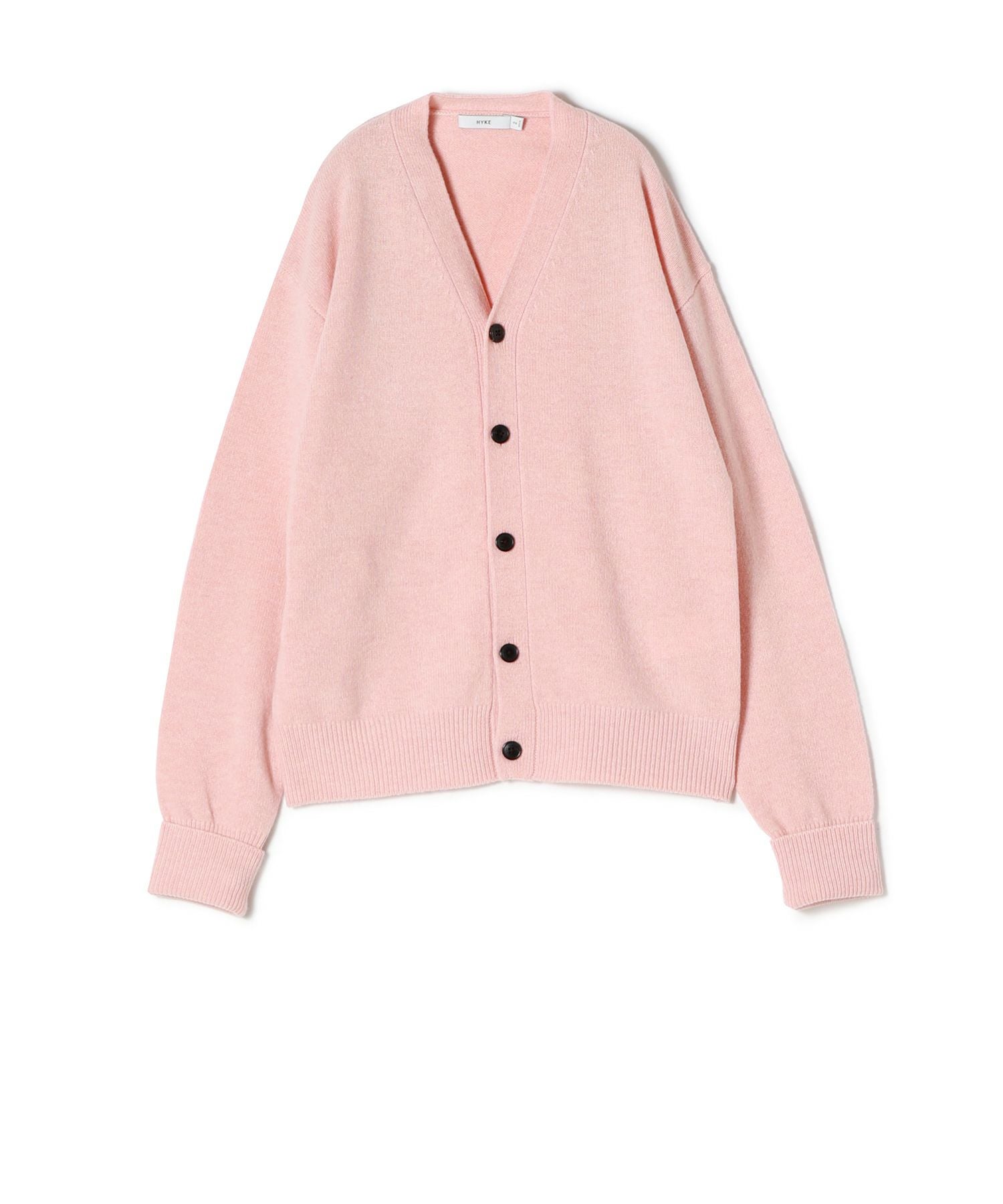 【週末限定値下げ】HYKE コットン100 カーディガン WIDE RIBBED CARDIGAN 25FW／11405 | HYKE
