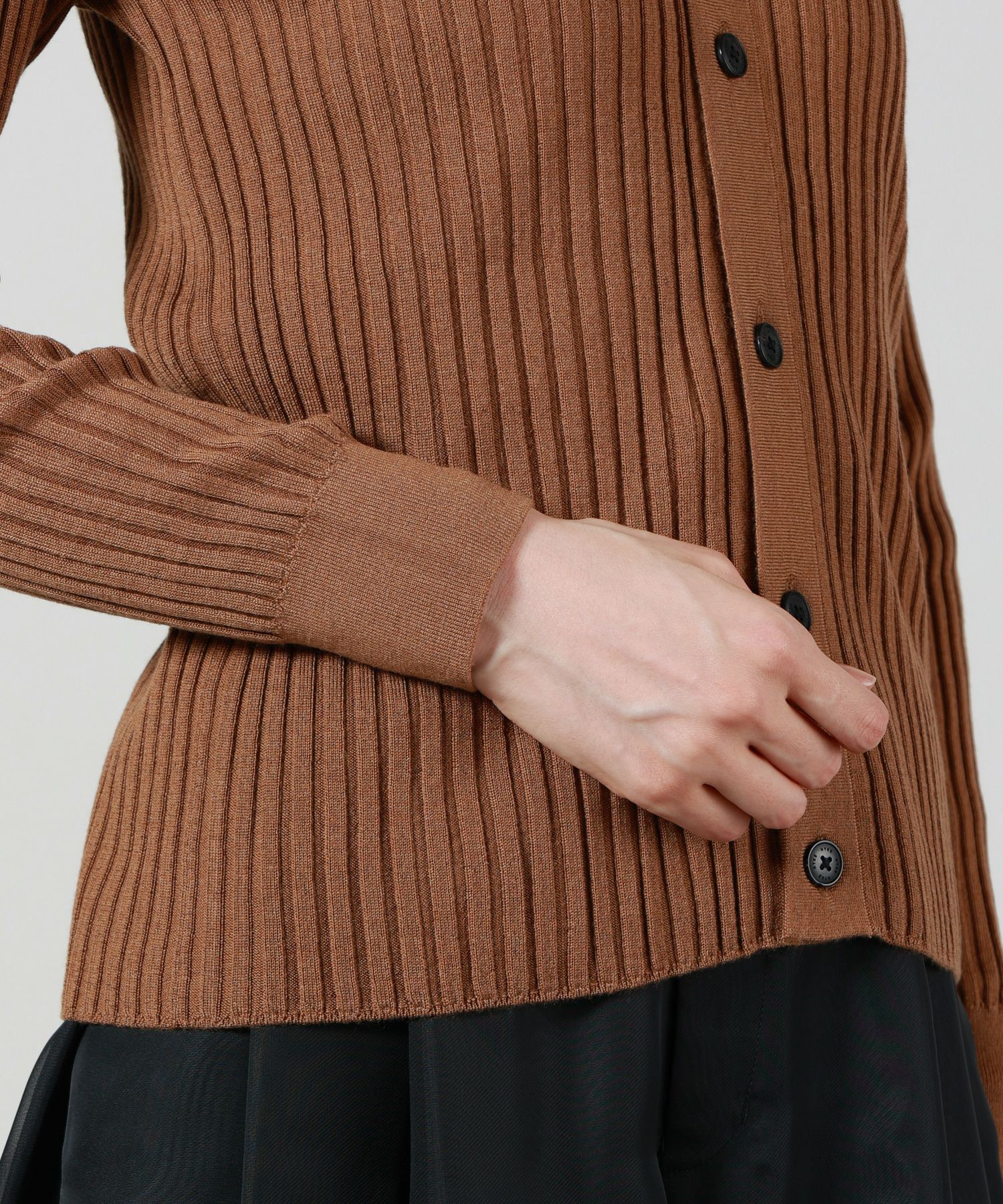 HYKE(ハイク)】 WIDE RIBBED CARDIGAN｜PARIGOT ONLINE（パリゴ