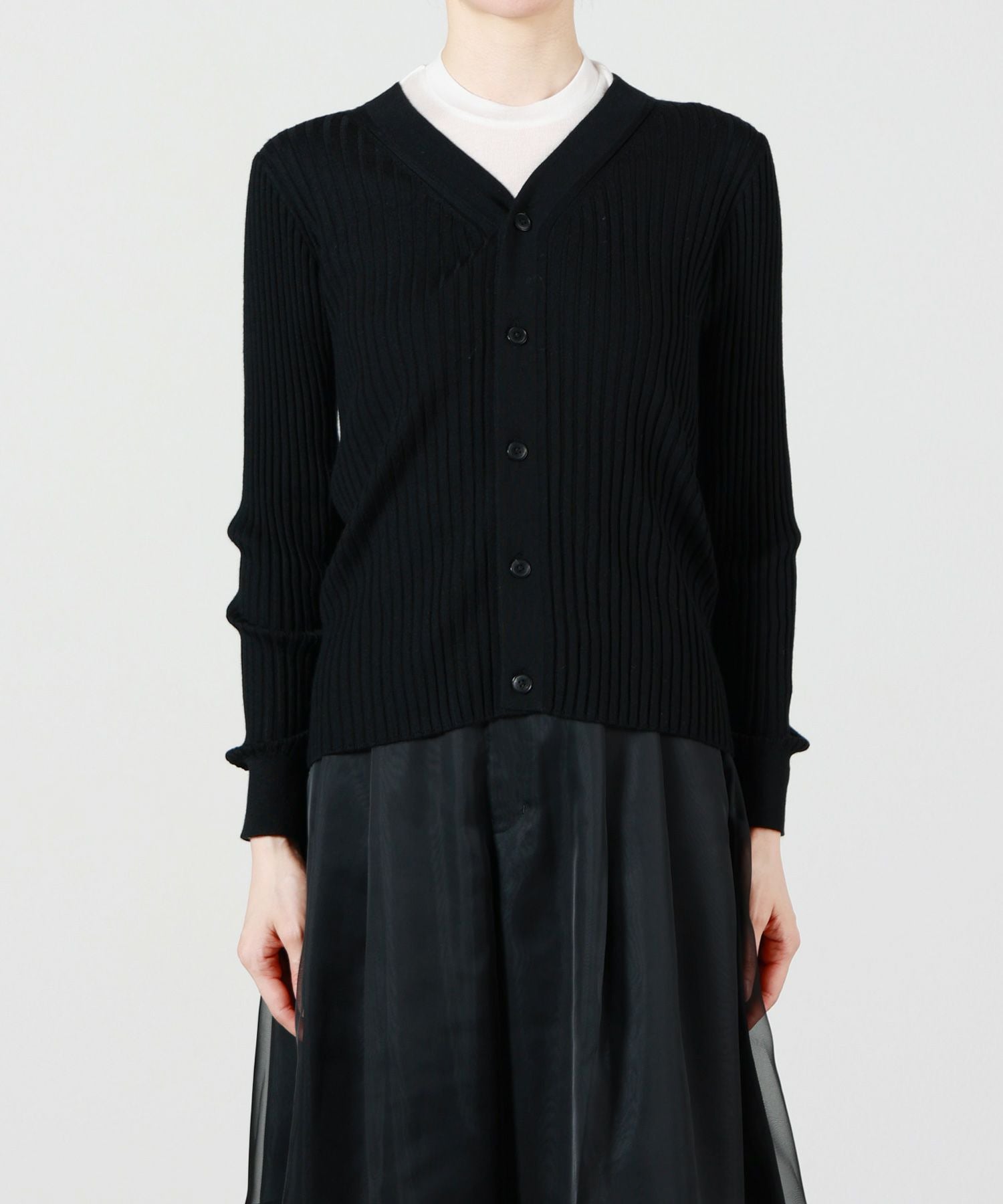 HYKE(ハイク)】 WIDE RIBBED CARDIGAN｜PARIGOT ONLINE（パリゴ