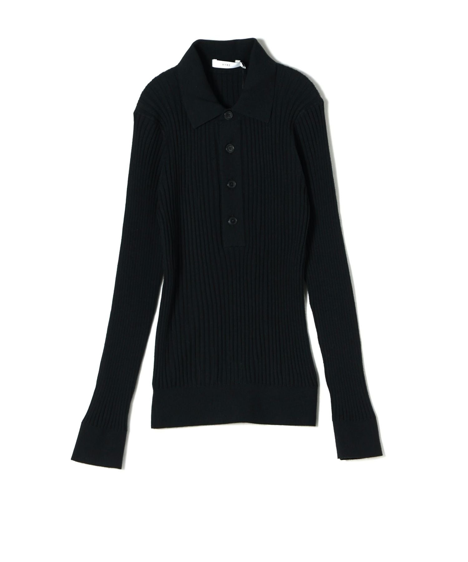 HYKE(ハイク)】 WIDE RIBBED POLO SWEATER｜PARIGOT ONLINE（パリゴ
