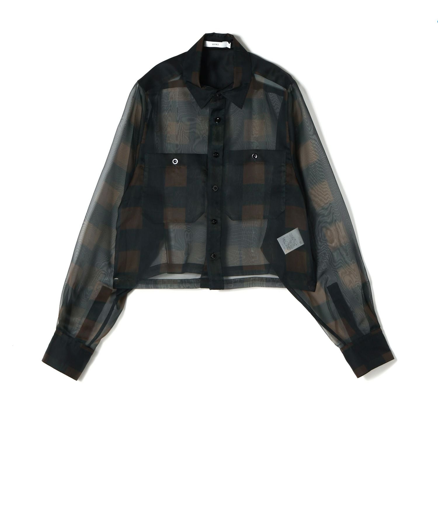 HYKE(ハイク)】 SHEER PLAID SHIRT｜PARIGOT ONLINE（パリゴオンライン）