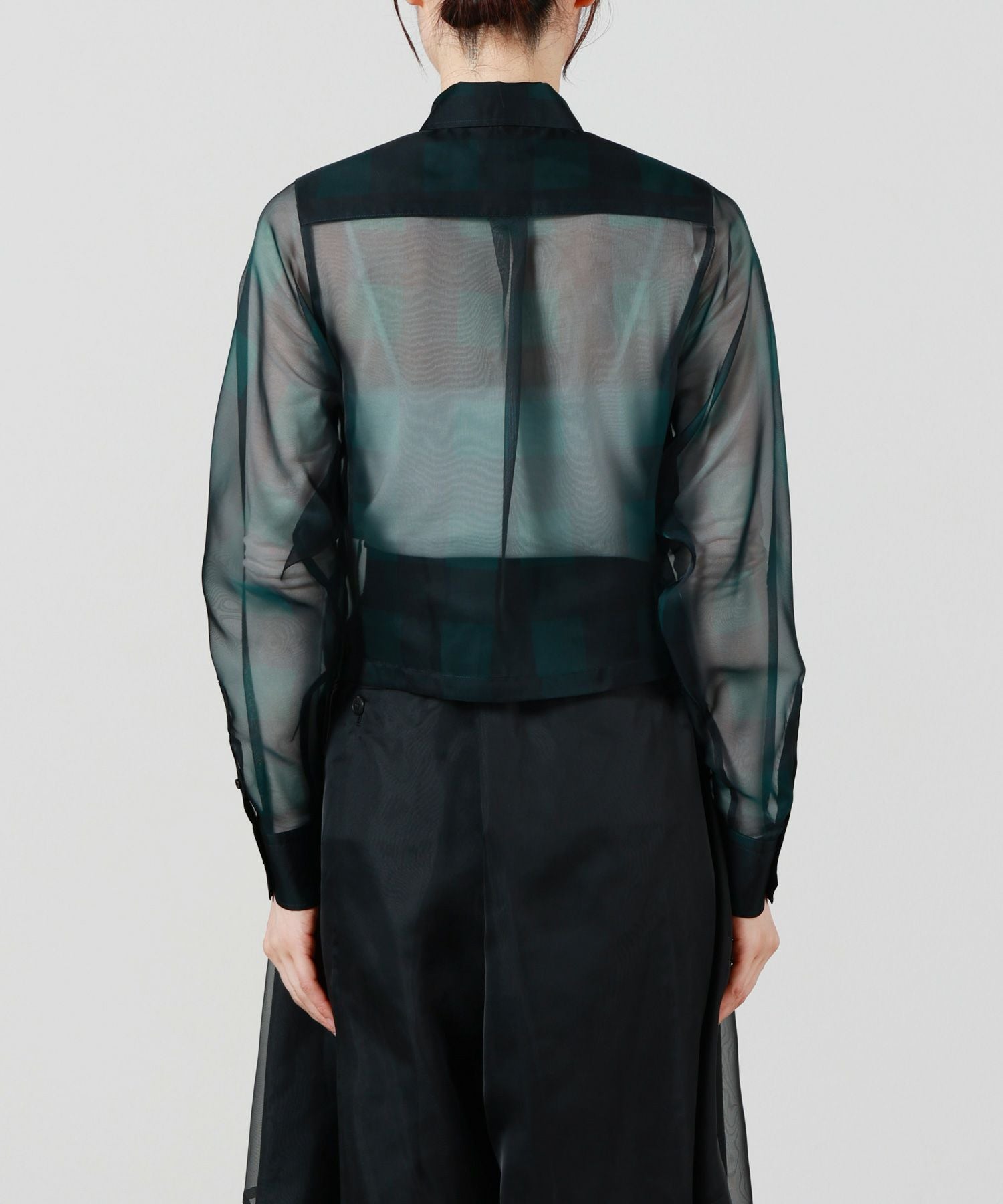 HYKE(ハイク)】 SHEER PLAID SHIRT｜PARIGOT ONLINE（パリゴオンライン）