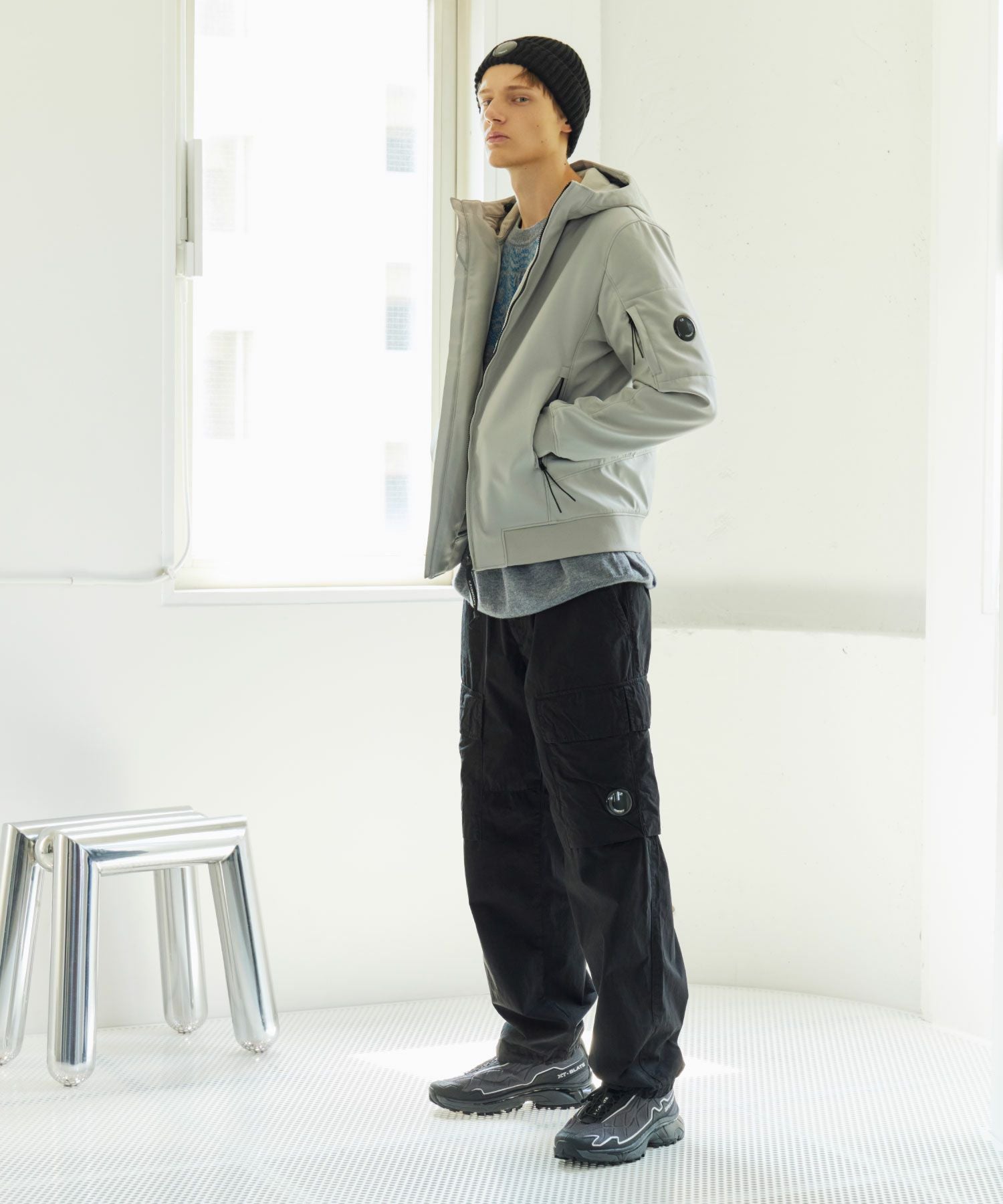 C.P. Company(シーピーカンパニー)】 CARGO PANTS MICROREPS PEACHED