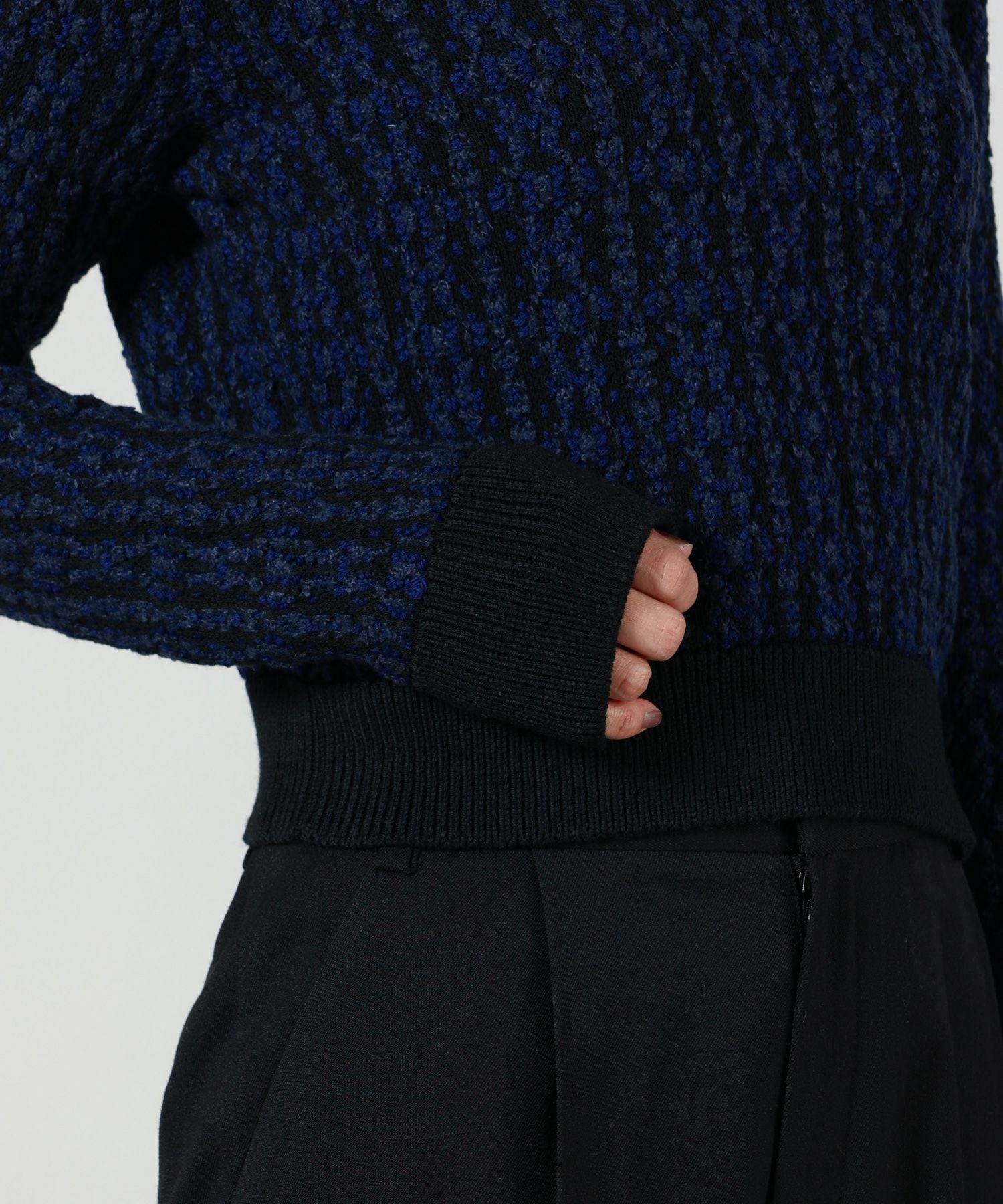 Chloe(クロエ)】 ウール＆シルクニット製ボクシー モックネック
