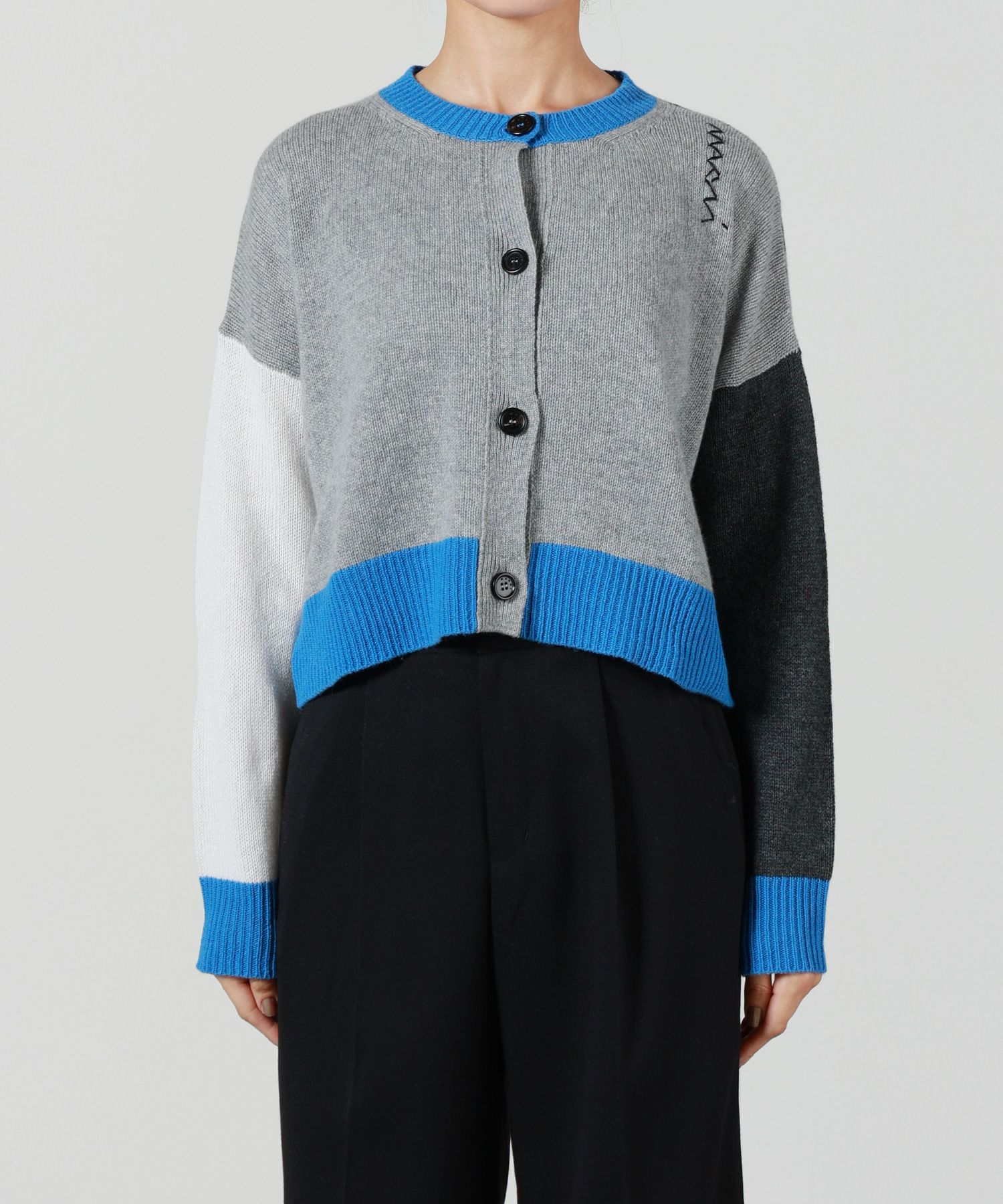 MARNI カラーブロック 長袖カーディガン MARNI(マルニ)】 カシミアカラーブロックカーディガン｜PARIGOT ONLINE