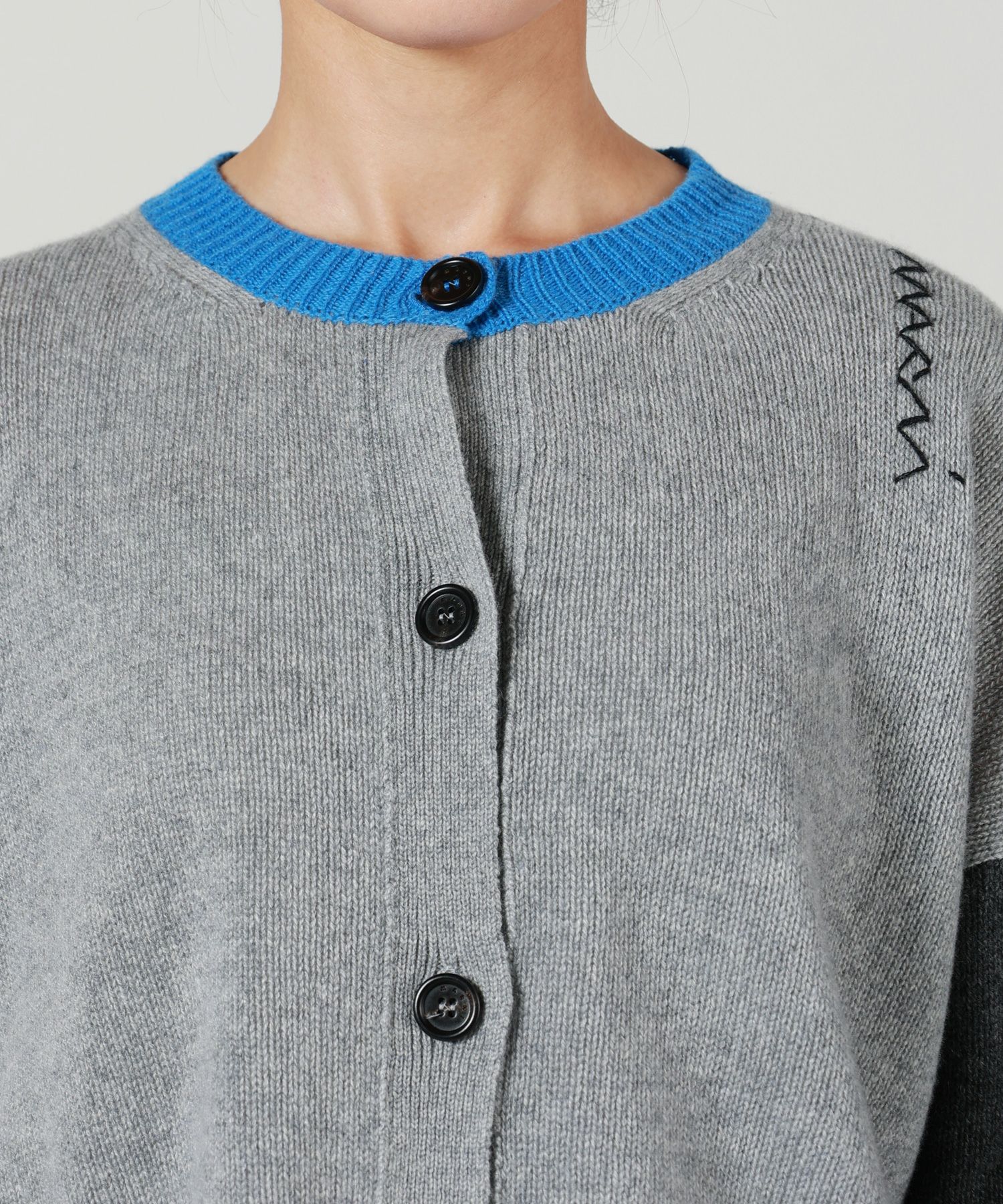 MARNI カラーブロック 長袖カーディガン MARNI(マルニ)】 カシミアカラーブロックカーディガン｜PARIGOT ONLINE