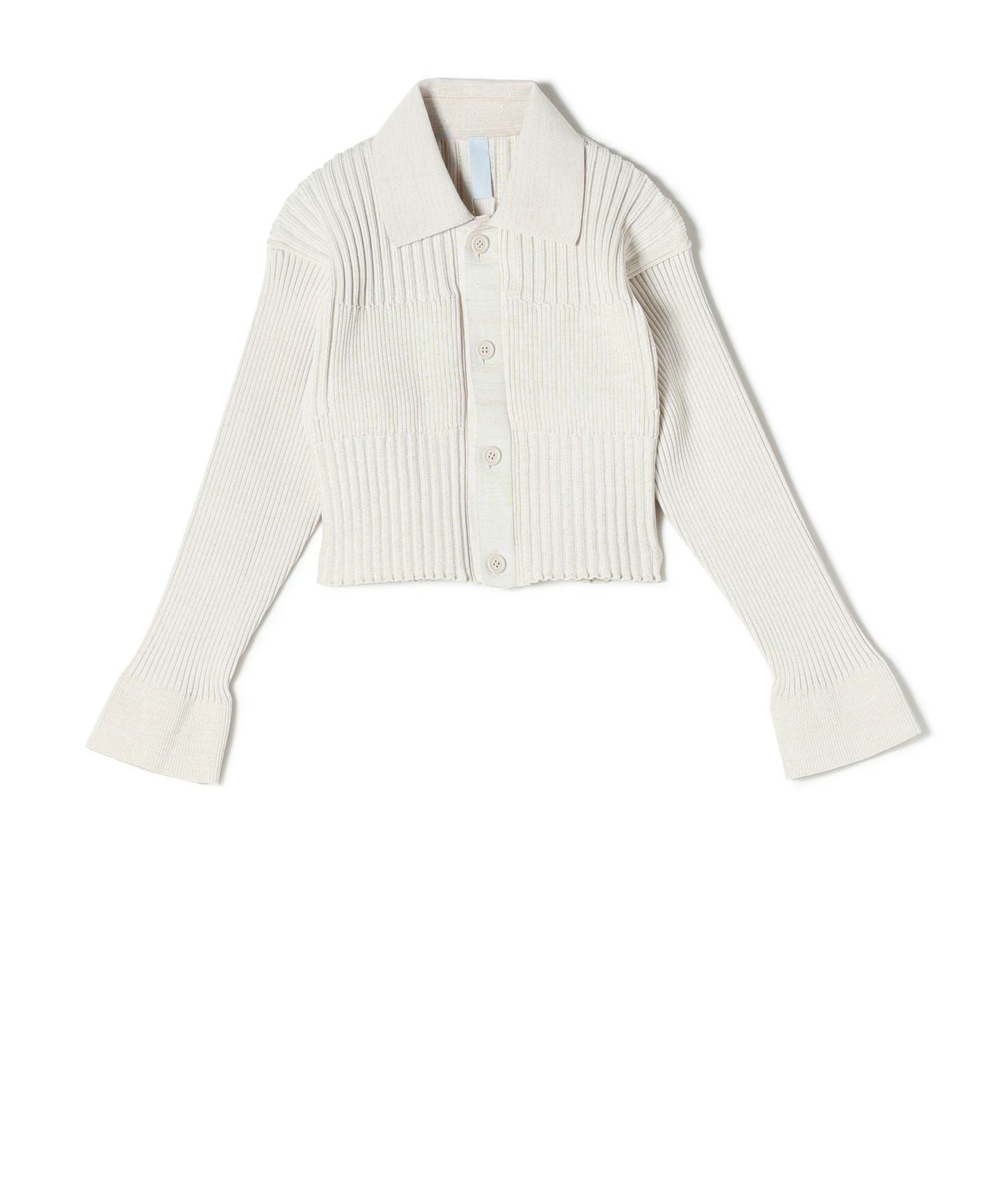 CFCL(シーエフシーエル)】 PARIGOT別注 FLUTED GLITTER CROPPED SHIRT
