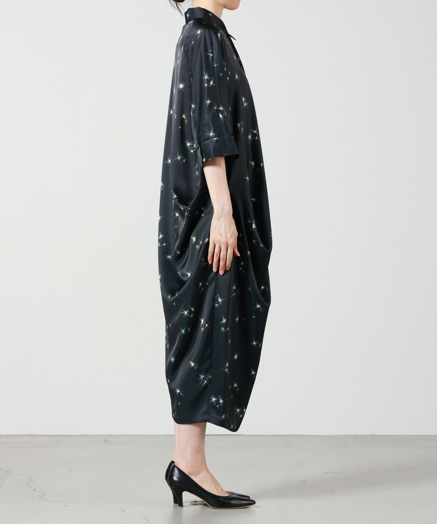 TELMA(テルマ)】 PRINTED DRAPE DRESS｜PARIGOT ONLINE（パリゴ