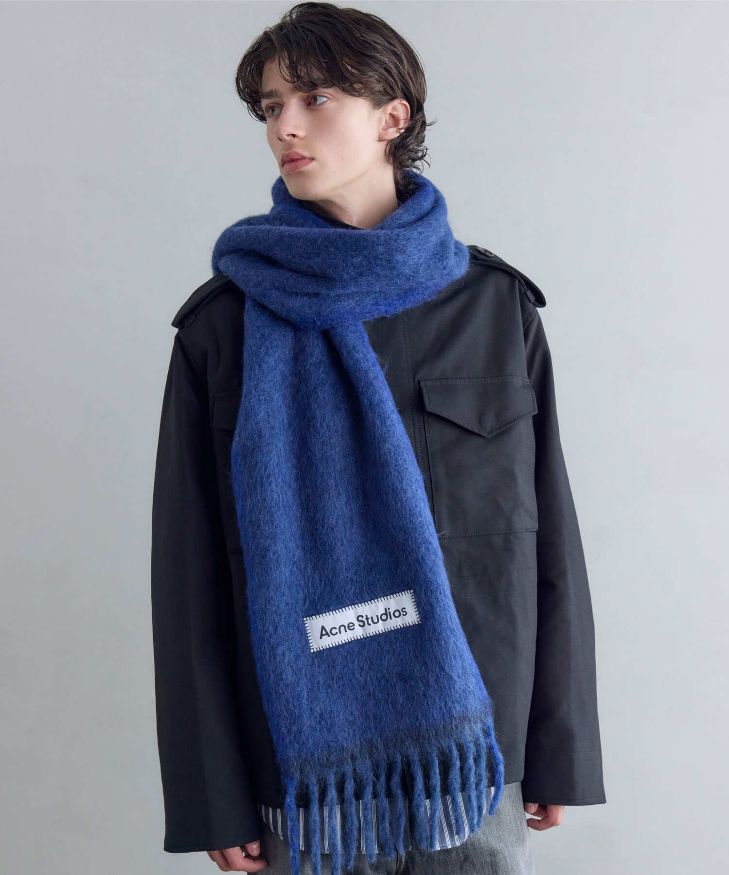 Acne Studios(アクネストゥディオズ)】 ウールモヘアスカーフ｜PARIGOT
