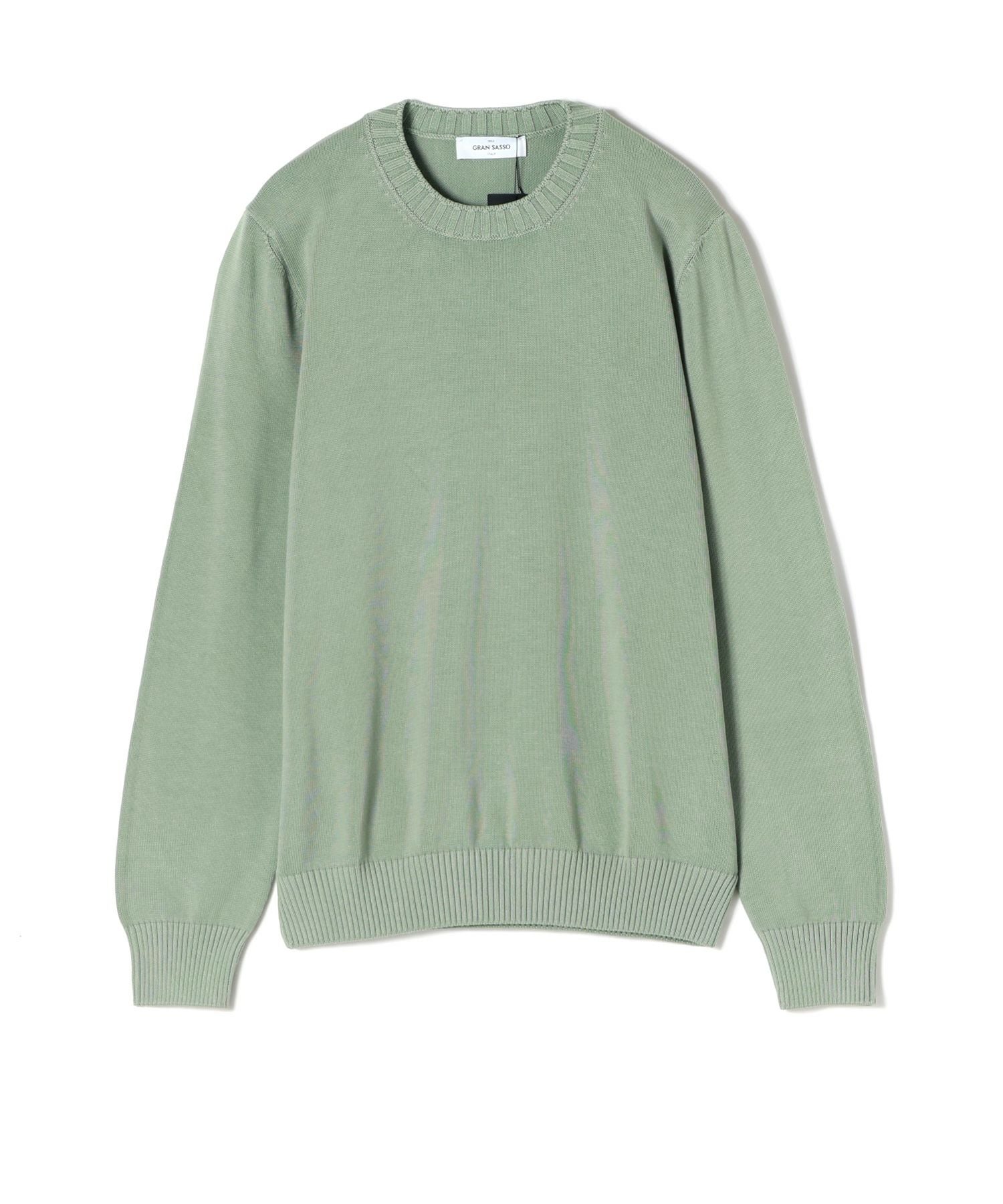 Gran Sasso(グランサッソ)】 ソフトコットン8Gクルーネック長袖