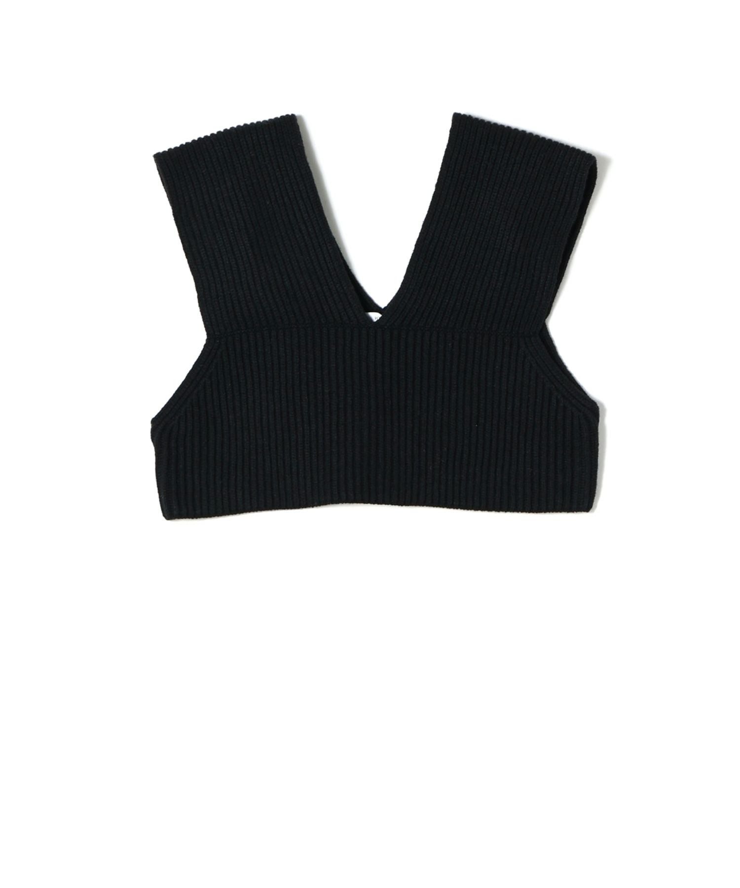 HYKE(ハイク)】 RIBBED KNIT WOOL CROPPED VEST｜PARIGOT ONLINE