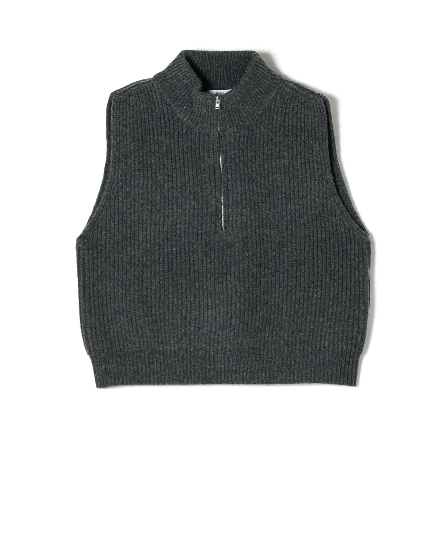 HYKE(ハイク)】 RIBBED KNIT WOOL VEST｜PARIGOT ONLINE（パリゴ