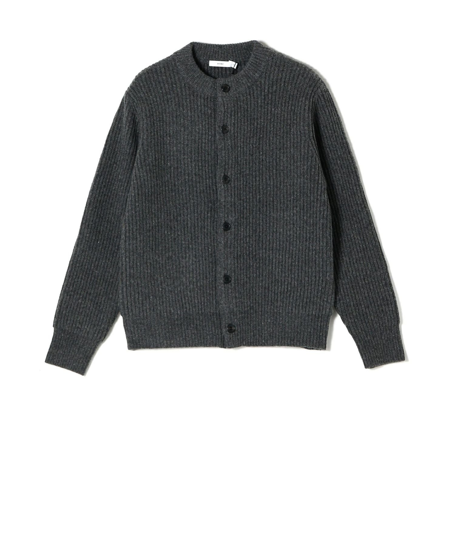 HYKE(ハイク)】 RIBBED KNIT WOOL CARDIGAN｜PARIGOT ONLINE（パリゴ