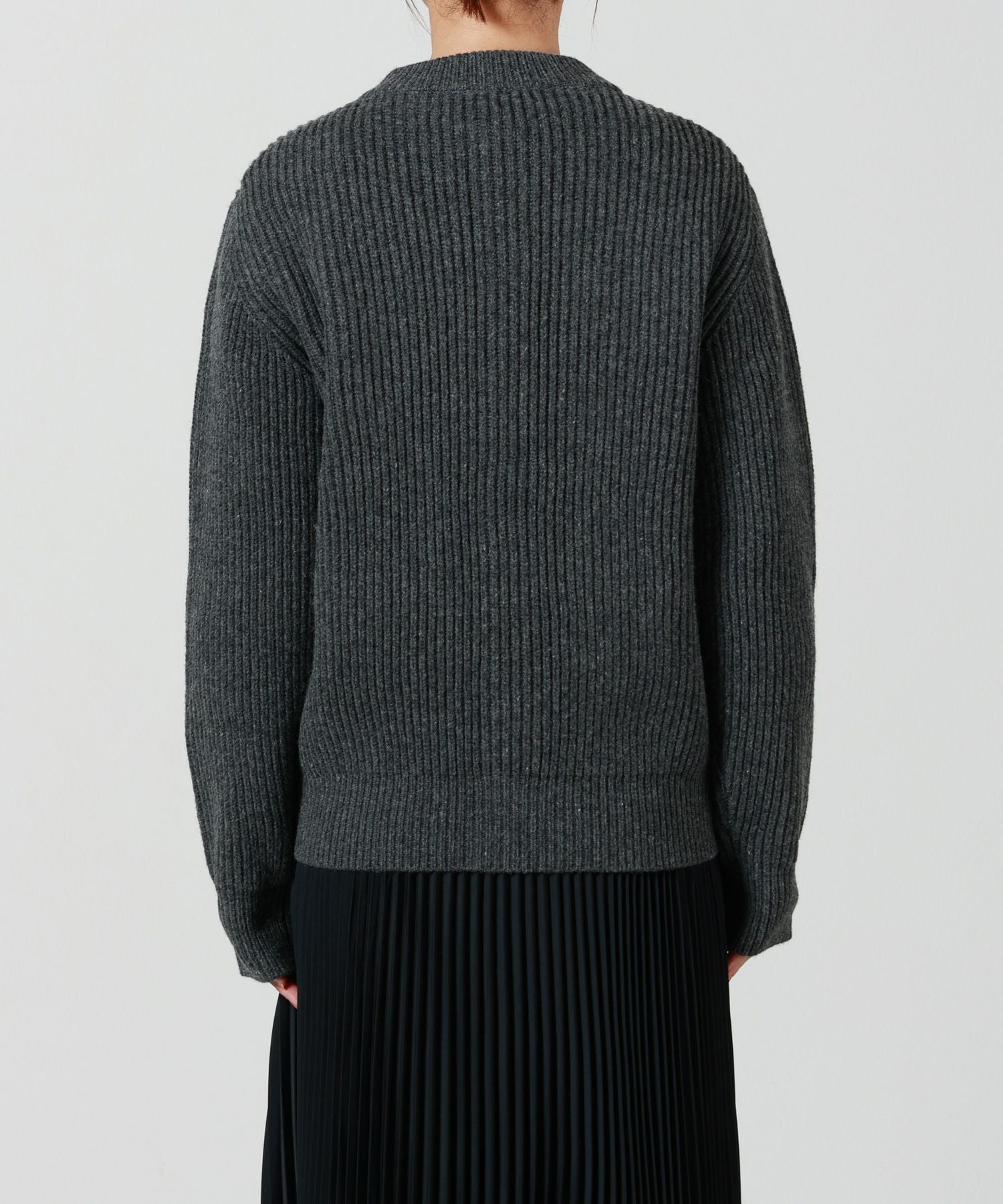 HYKE(ハイク)】 RIBBED KNIT WOOL CARDIGAN｜PARIGOT ONLINE（パリゴ