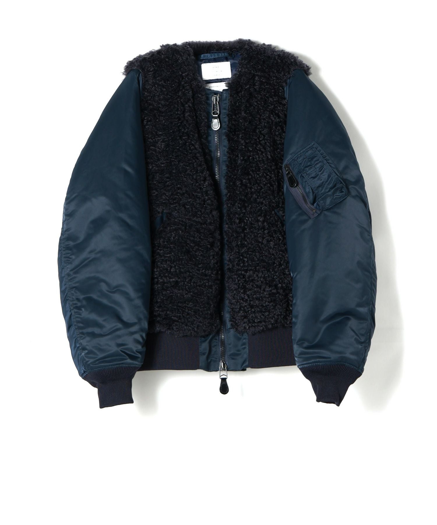 HYKE(ハイク)】 FAUX SHEARLING TYPE MA1JACKET｜PARIGOT ONLINE