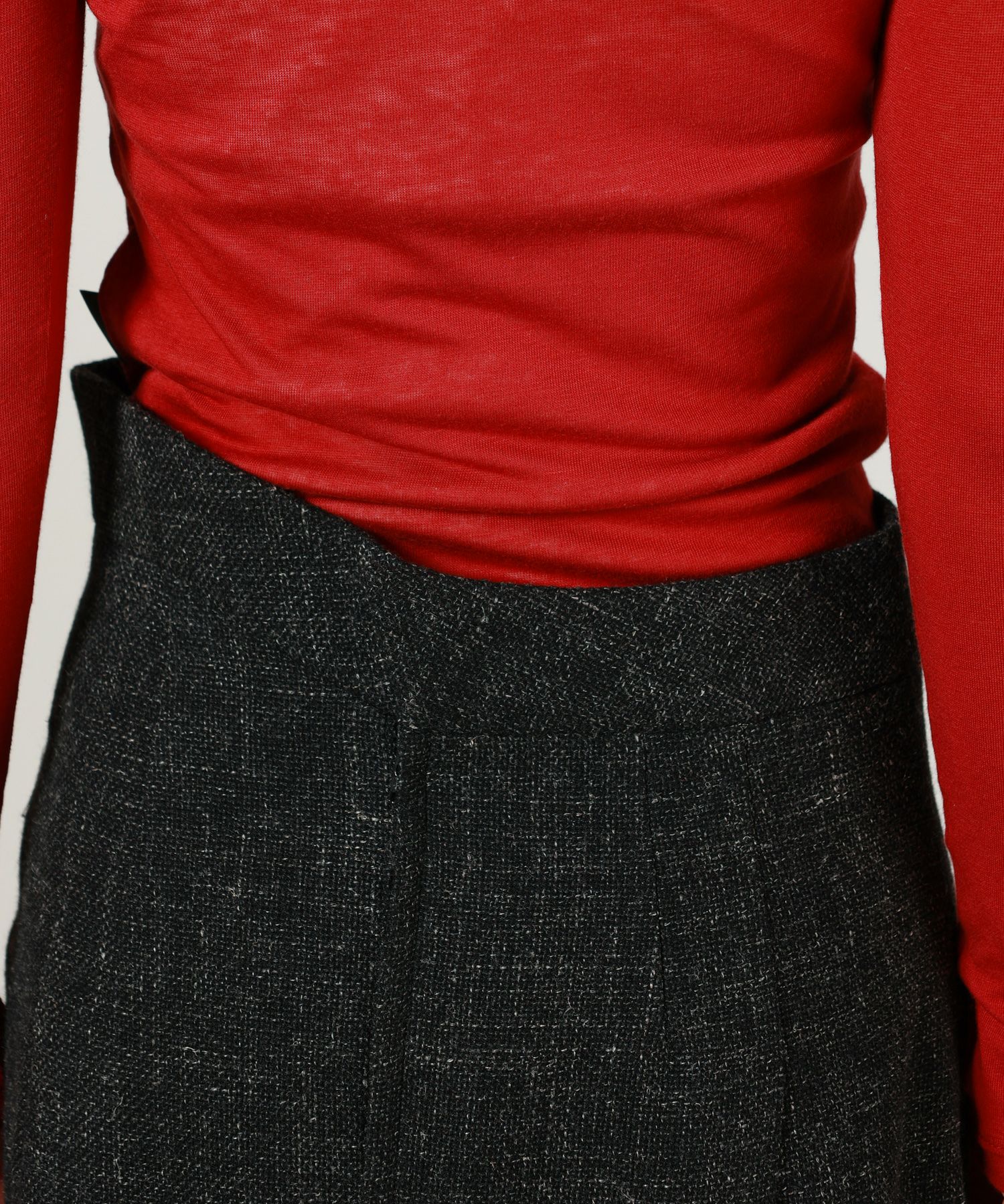PHOTOCOPIEU(フォトコピュー)】 CAPRICE CURVED WAIST MAXISKIRT