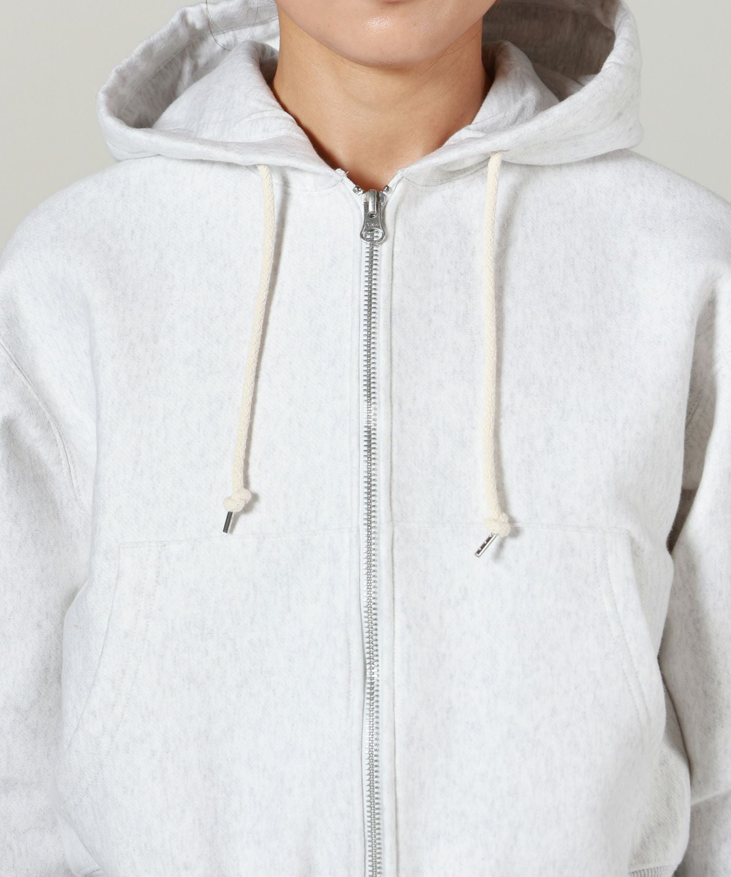 pheeny Athletic fleece hoodie パーカー PHEENY/ATHLETIC FLEECE ZIP UP HOODIE(PURPLE)