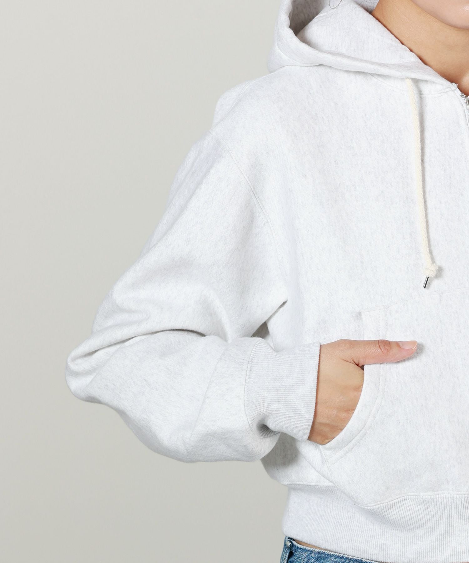 pheeny Athletic fleece hoodie パーカー PHEENY/ATHLETIC FLEECE ZIP UP HOODIE(PURPLE)