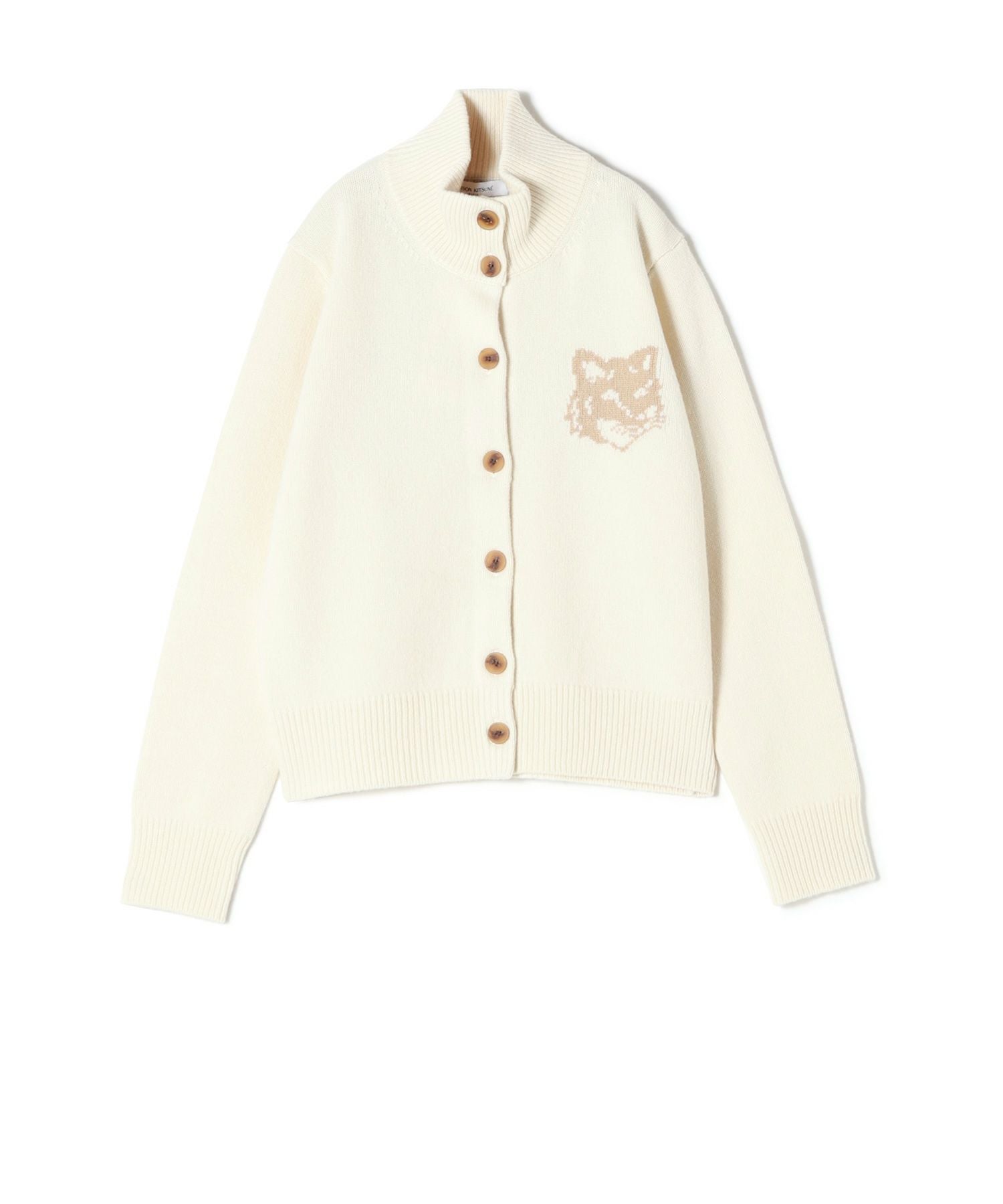 MAISON KITSUNE(メゾンキツネ)】 フォックスヘッドインターシャ メリノ