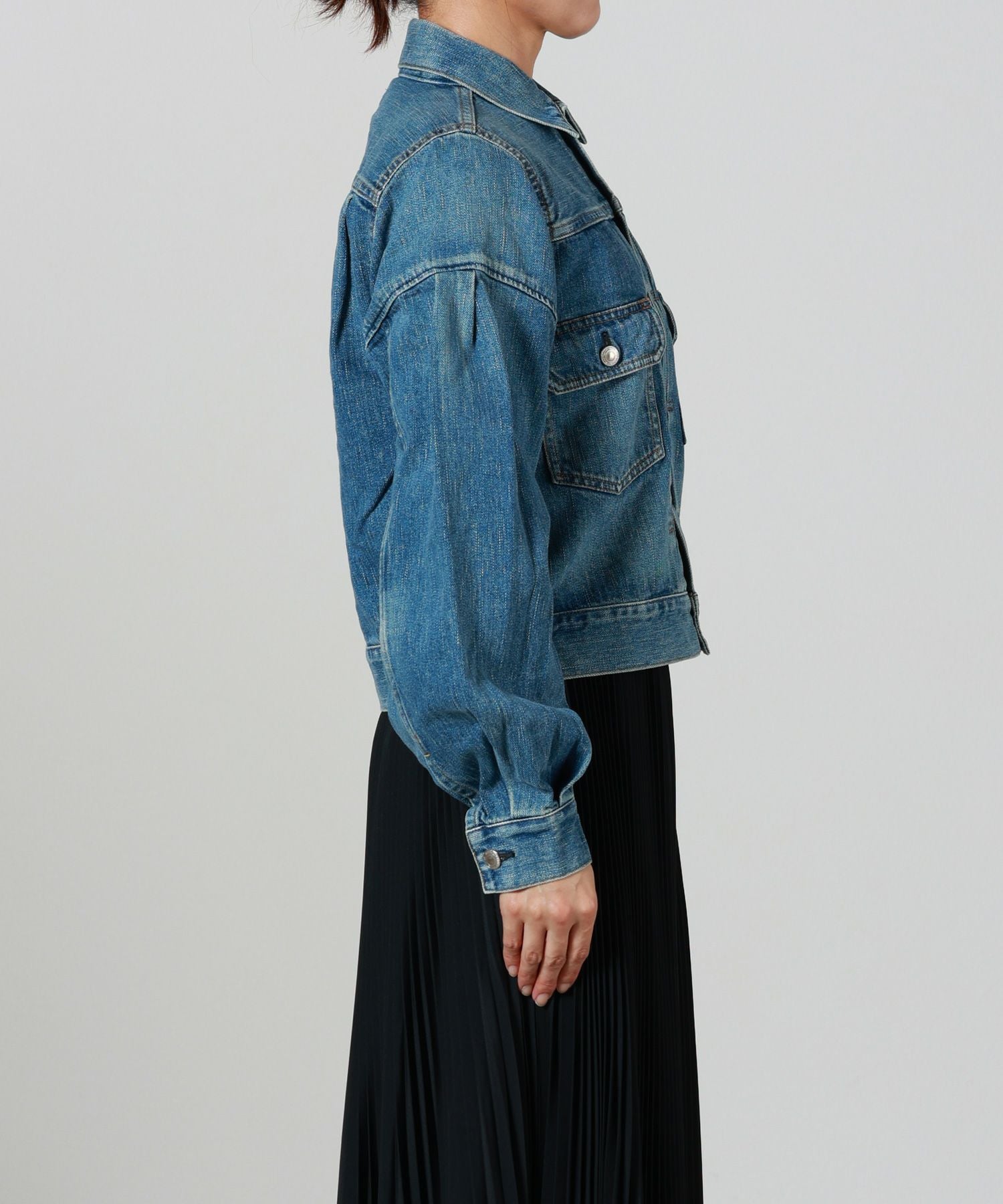 HYKE(ハイク)】 BALLOON SLV DENIM JK TYPE2 REGULAR FIT｜PARIGOT