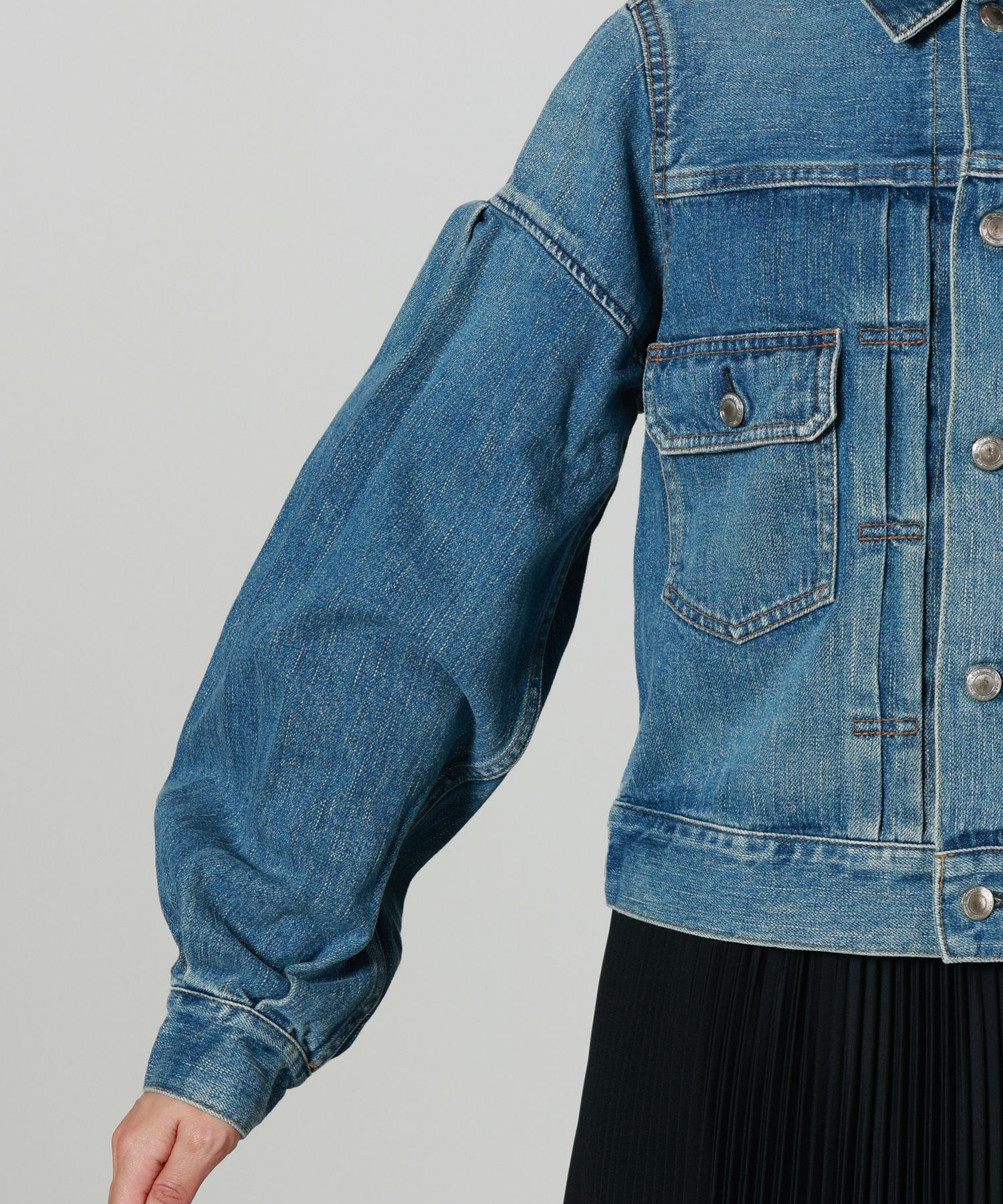 HYKE(ハイク)】 BALLOON SLV DENIM JK TYPE2 REGULAR FIT｜PARIGOT