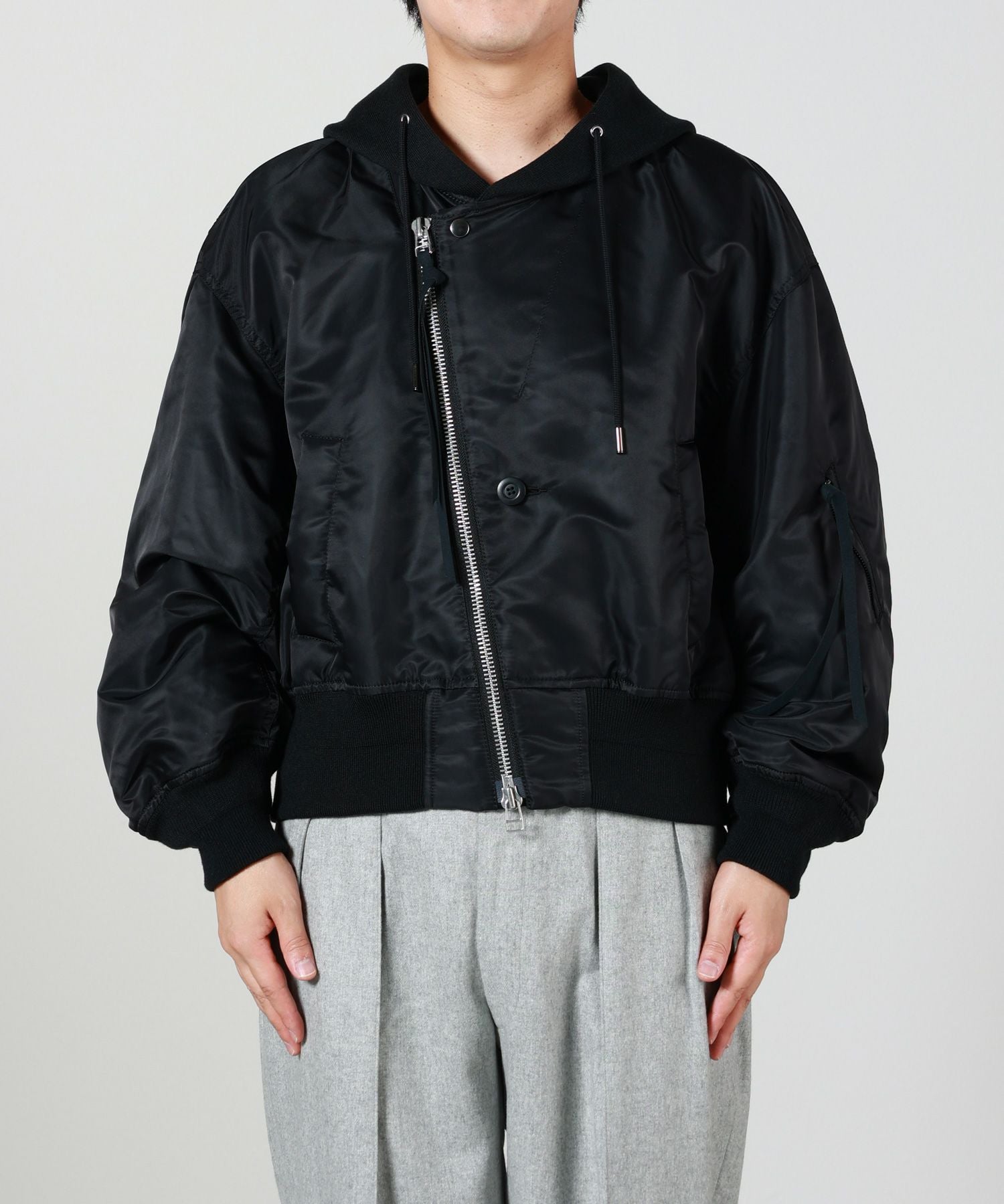 Tamme 25ss MA-1 ブルゾン ジャケット Tamme(タム)】 NOTCHED LAPEL HOOD MA-1｜PARIGOT ONLINE（パリゴ