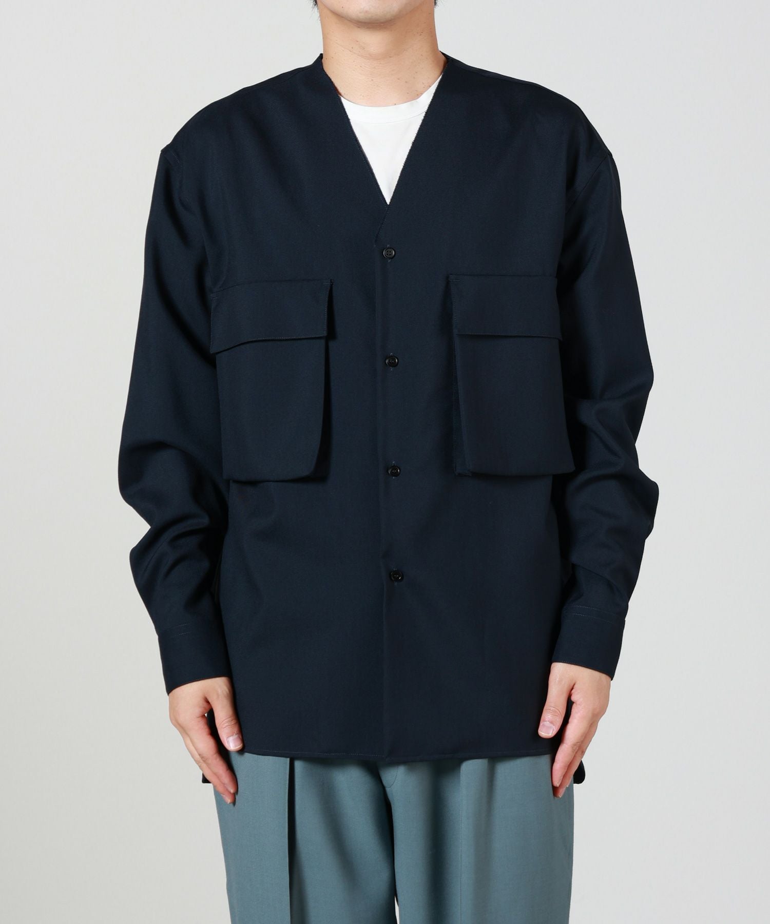 MARNI(マルニ)】 ウールトロピカルノーカラーシャツ｜PARIGOT ONLINE
