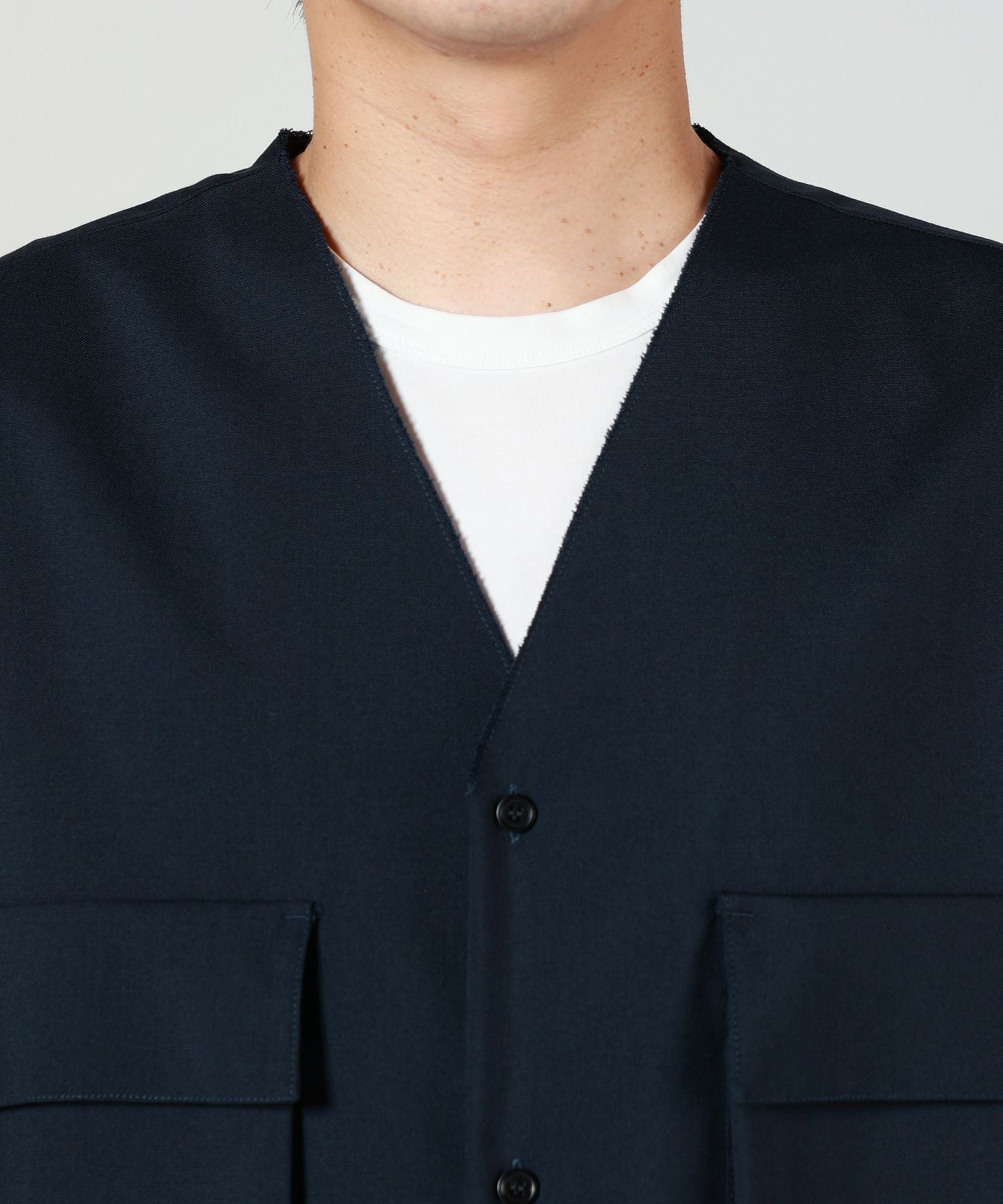 MARNI(マルニ)】 ウールトロピカルノーカラーシャツ｜PARIGOT ONLINE