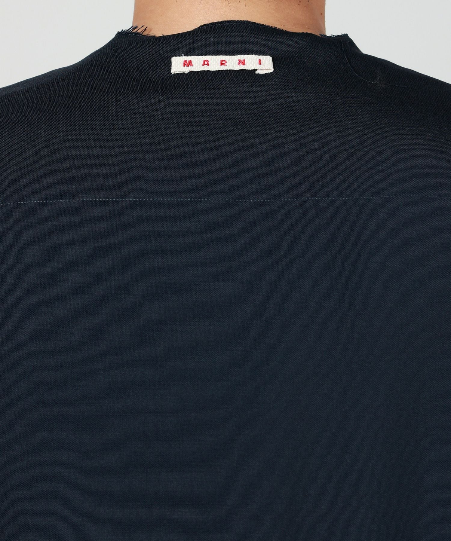 MARNI マルニ トロピカルウール ノーカラーシャツ MARNI(マルニ)】 ウールトロピカルノーカラーシャツ｜PARIGOT ONLINE