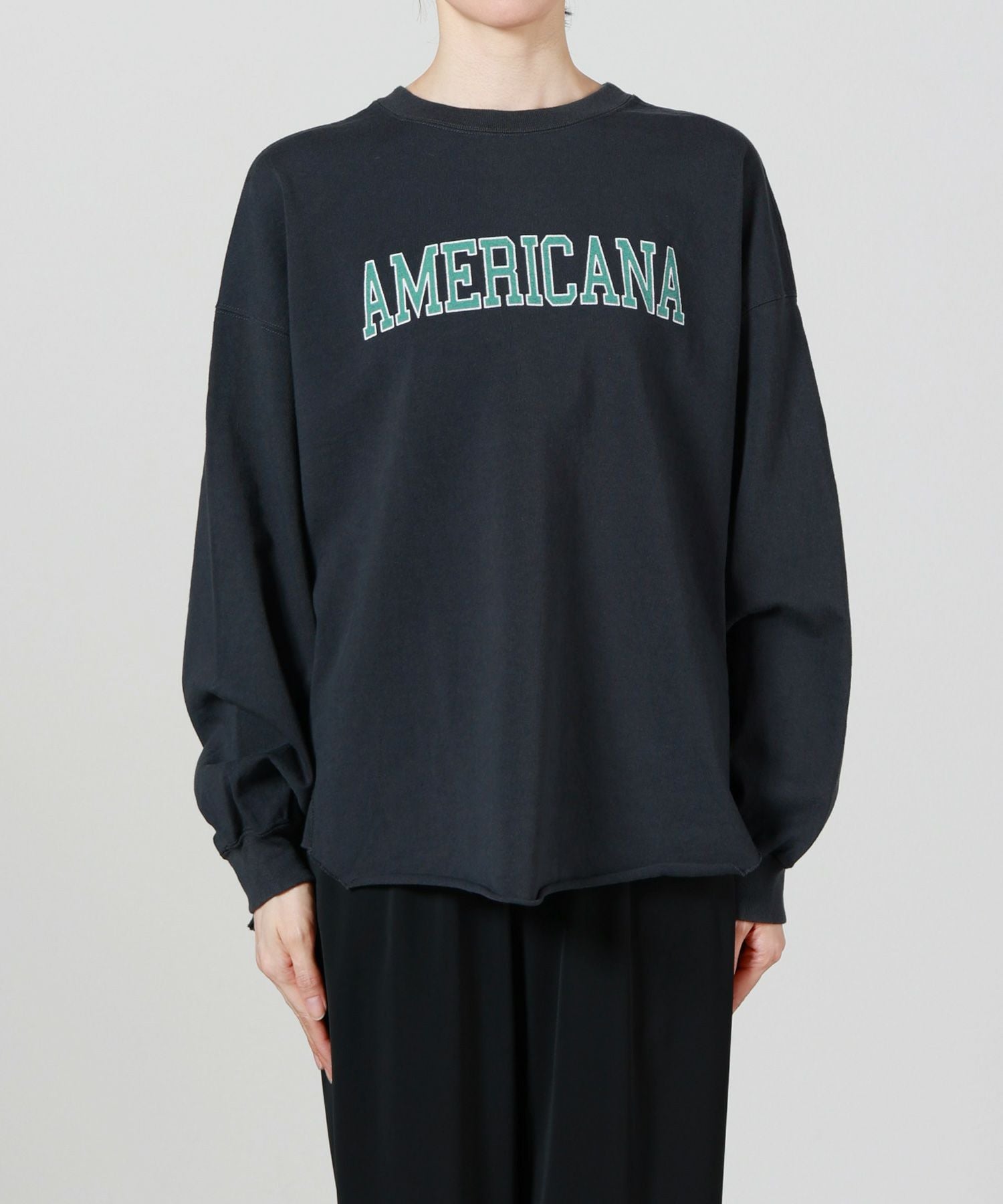 AMERICANA(アメリカーナ)】 USED加工ロングスリーブTシャツ｜PARIGOT