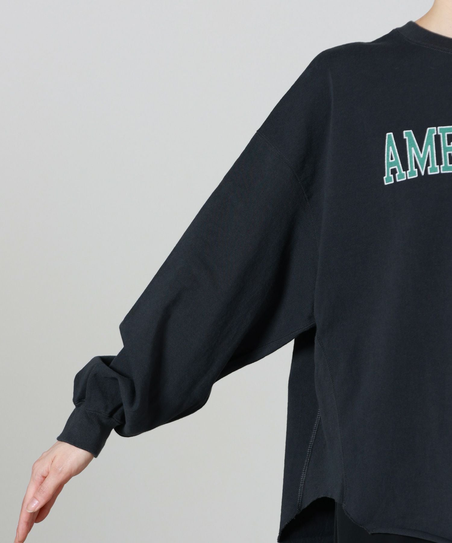 AMERICANA(アメリカーナ)】 USED加工ロングスリーブTシャツ｜PARIGOT