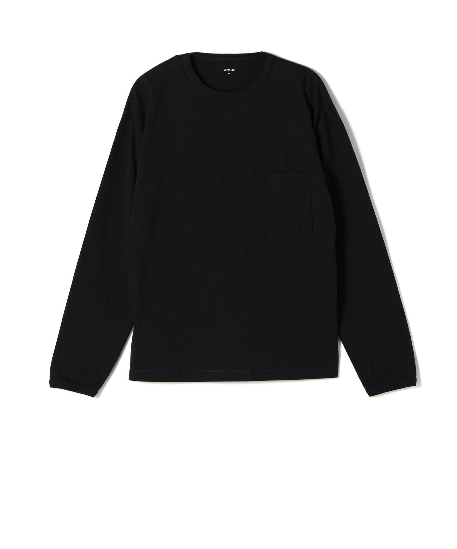 期間限定Lemaire ロングスリーブ ラップシャツ  サイズ 38 FR LEMAIRE トップステッチ シャツ | ブラック | FARFETCH JP