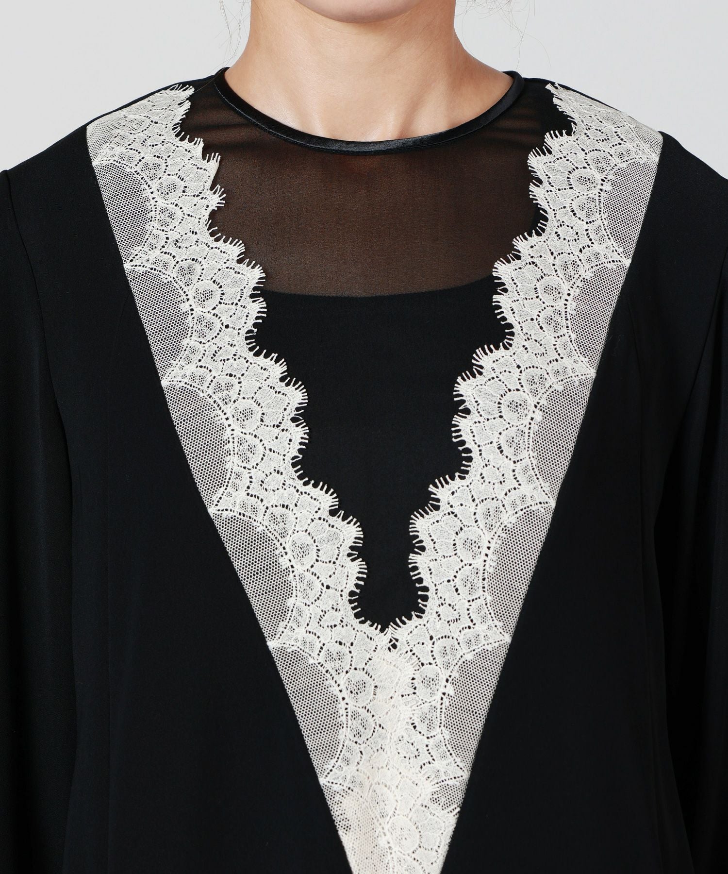 LOKITHO(ロキト)】 LACED V NECK TUNIC DRESS｜PARIGOT ONLINE（パリゴ