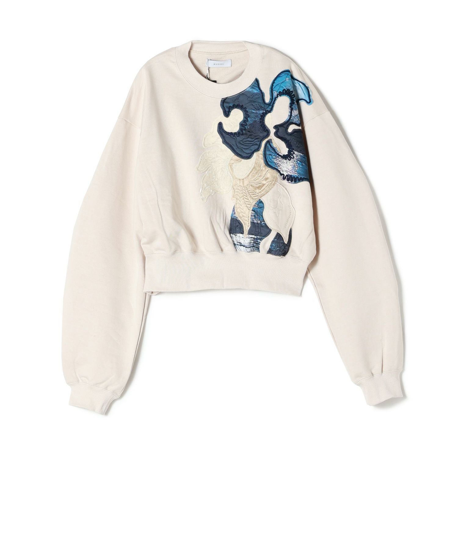 MURRAL(ミューラル)】 Patchwork embroidered sweatshirt｜PARIGOT