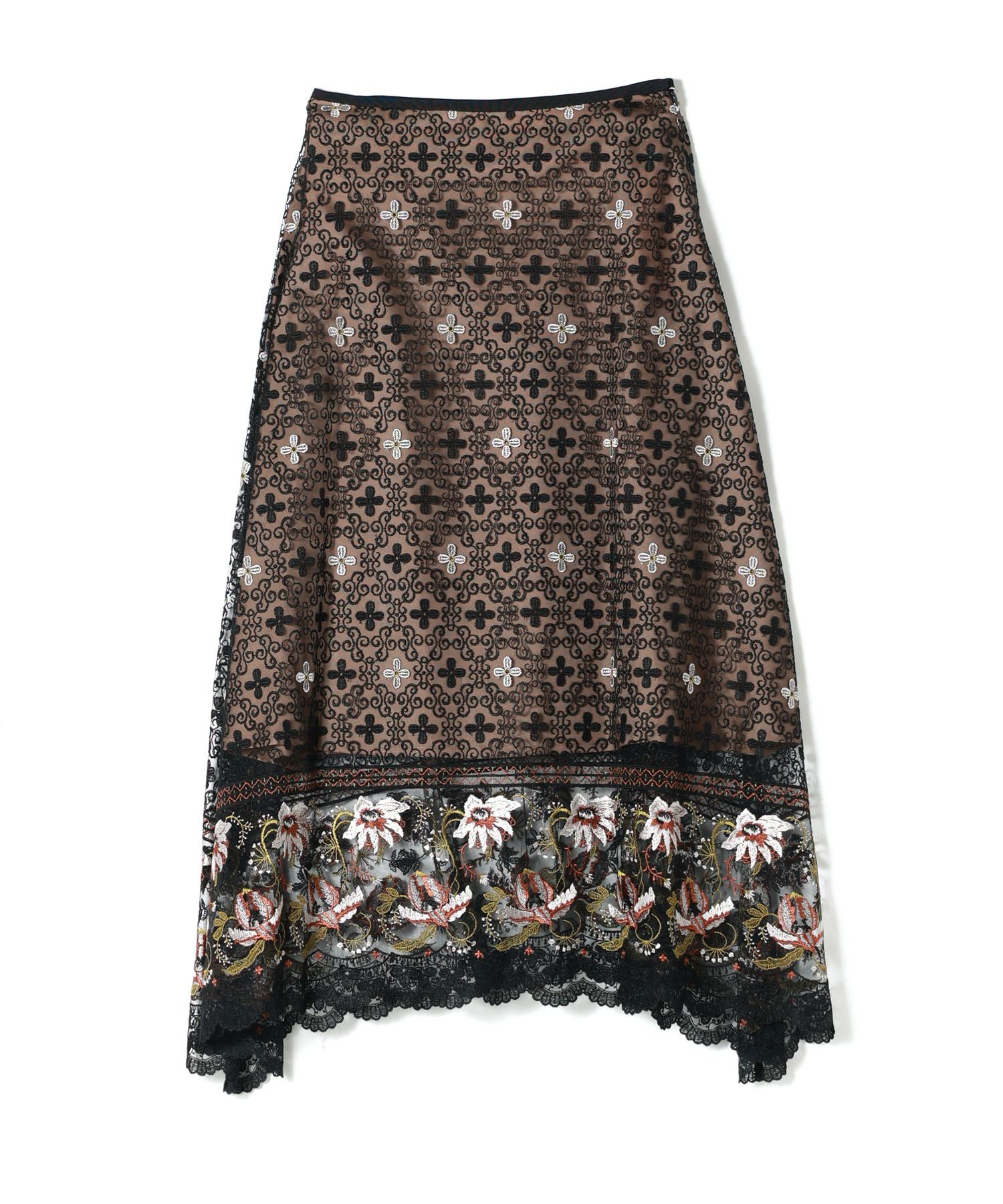 MURRAL(ミューラル)】 Everlasting embroidery lace skirt｜PARIGOT