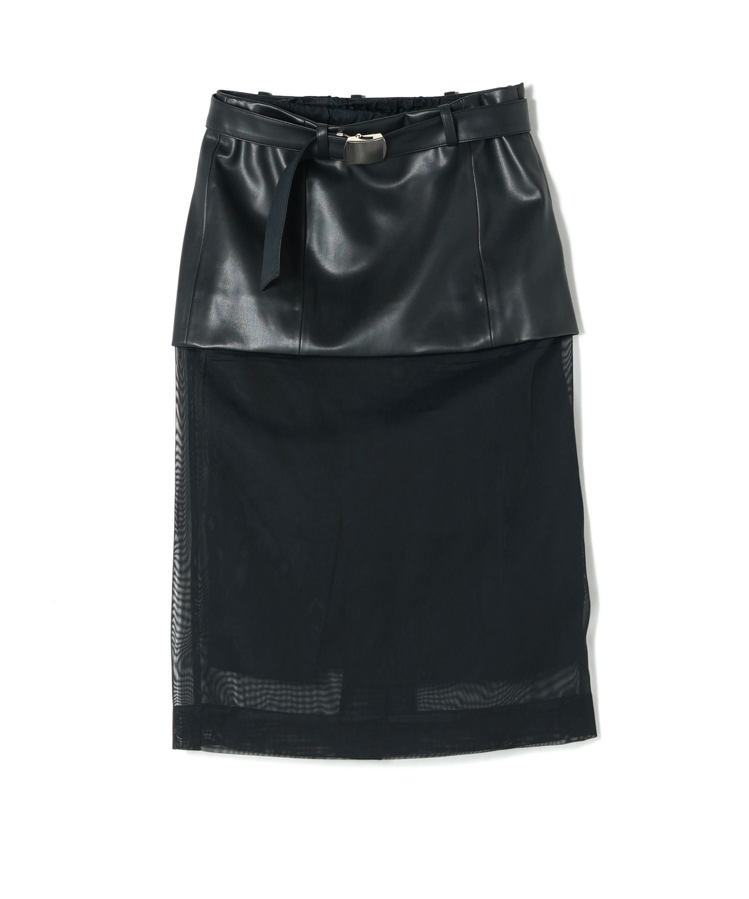 TOGA PULLA(トーガプルラ)】 Leather mesh skirt｜PARIGOT ONLINE
