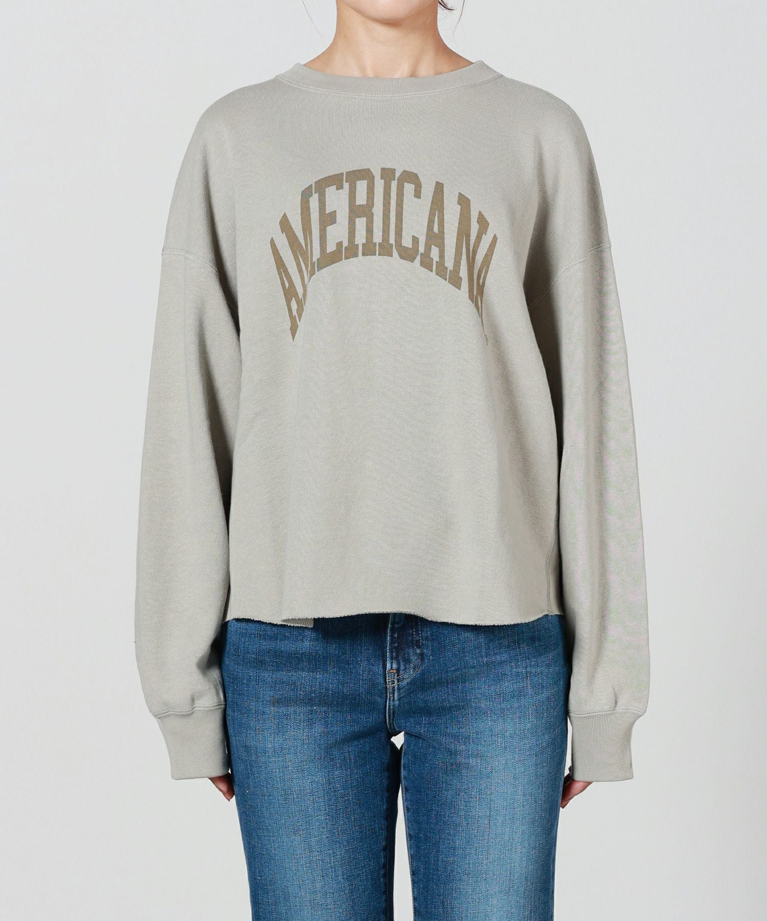 美品【AMERICANA/アメリカーナ】カットオフスウェットフーディ AMERICANA（アメリカーナ） トレーナー スウェット カットオフ