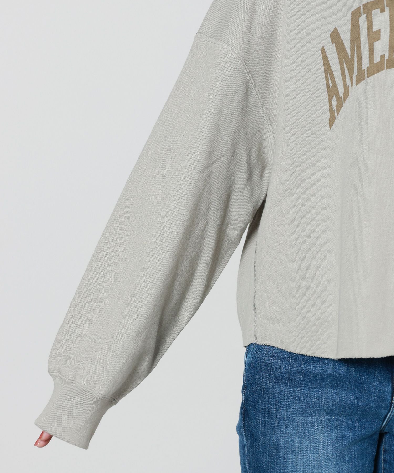AMERICANA(アメリカーナ)】 クロップドカットオフスウェット｜PARIGOT