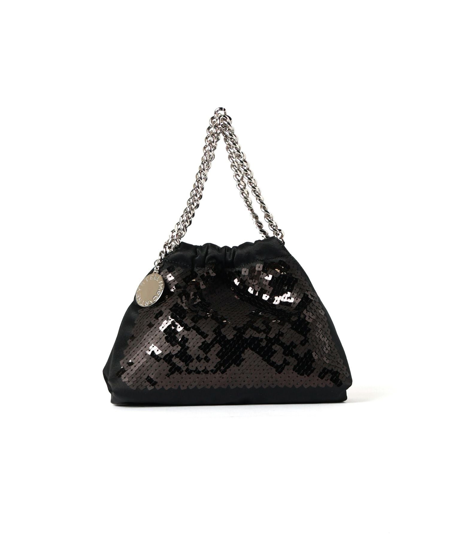 【新品】STELLA McCARTNEY ブラックパーティーバッグ　ファラベラ STELLA McCARTNEY(ステラ・マッカートニー)】 ファラベラ スパンコール